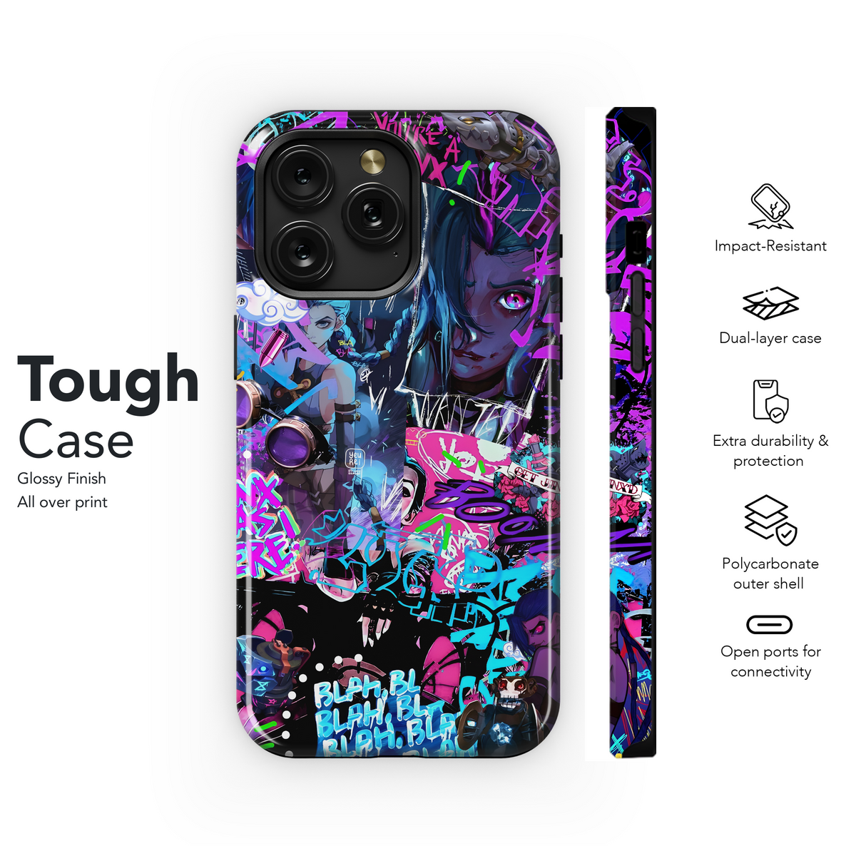 Jinx Graffiti Art
 Phone Case iPhone Samsung Cover Pixel 4062 - Image 6