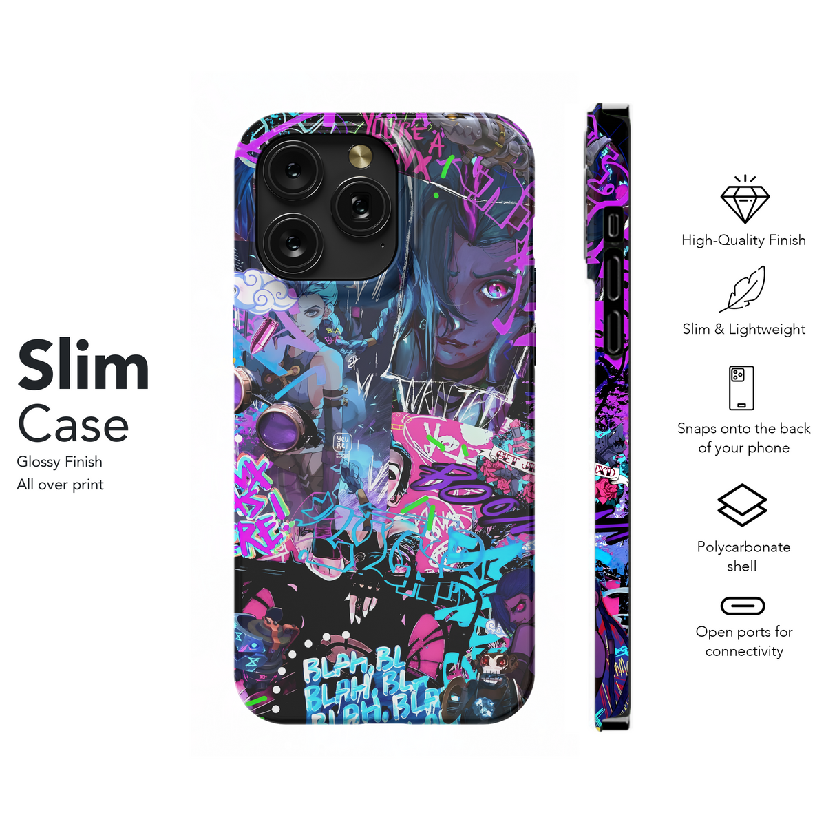 Jinx Graffiti Art
 Phone Case iPhone Samsung Cover Pixel 4062 - Image 7