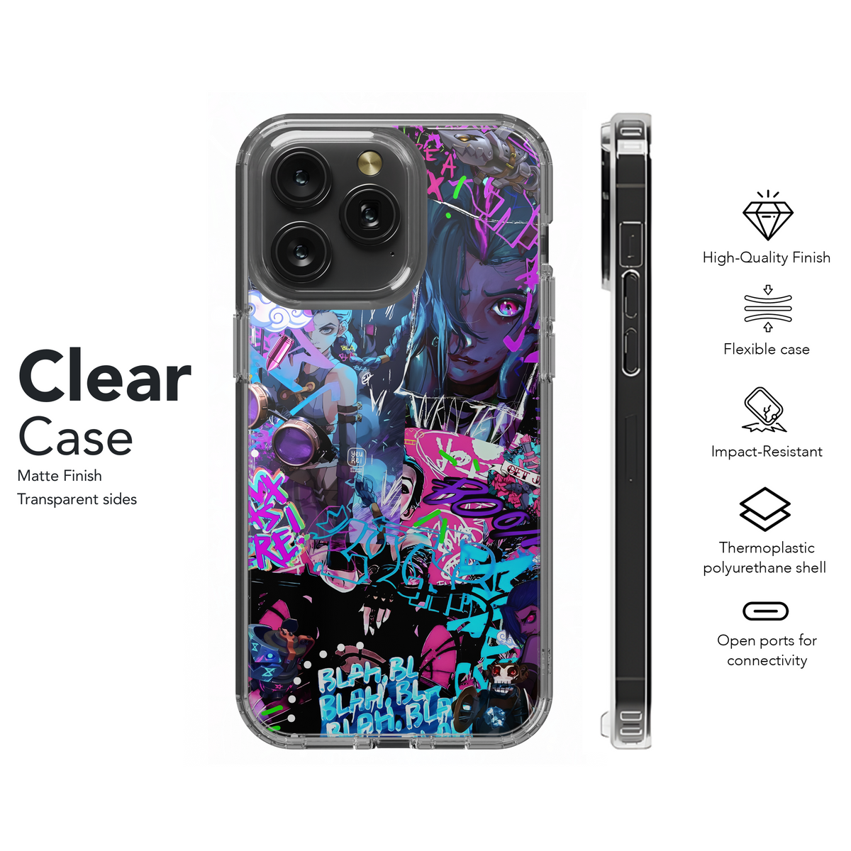 Jinx Graffiti Art
 Phone Case iPhone Samsung Cover Pixel 4062 - Image 8