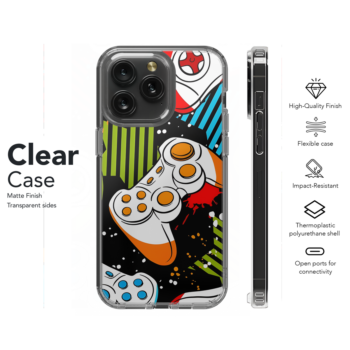 Joysticks Pattern Phone Case iPhone Samsung Cover Pixel 2230 - Image 8