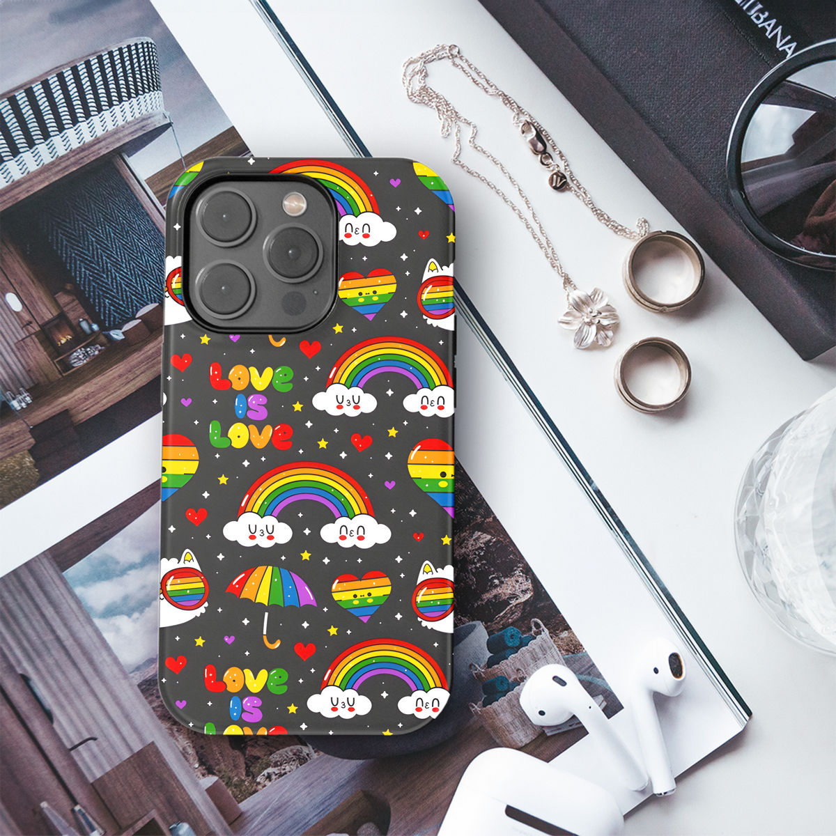 Kawaii Gay LGBT Phone Case iPhone Samsung Cover Pixel 3900 - Image 3