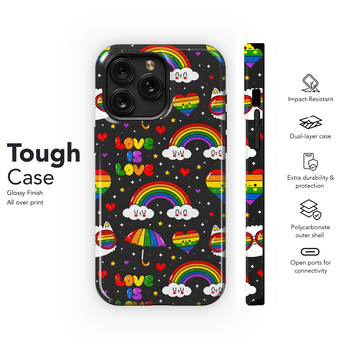 Kawaii Gay LGBT Phone Case iPhone Samsung Cover Pixel 3900 - Image 6