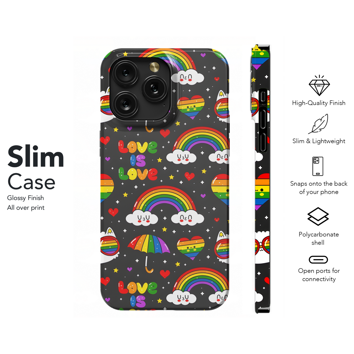 Kawaii Gay LGBT Phone Case iPhone Samsung Cover Pixel 3900 - Image 7