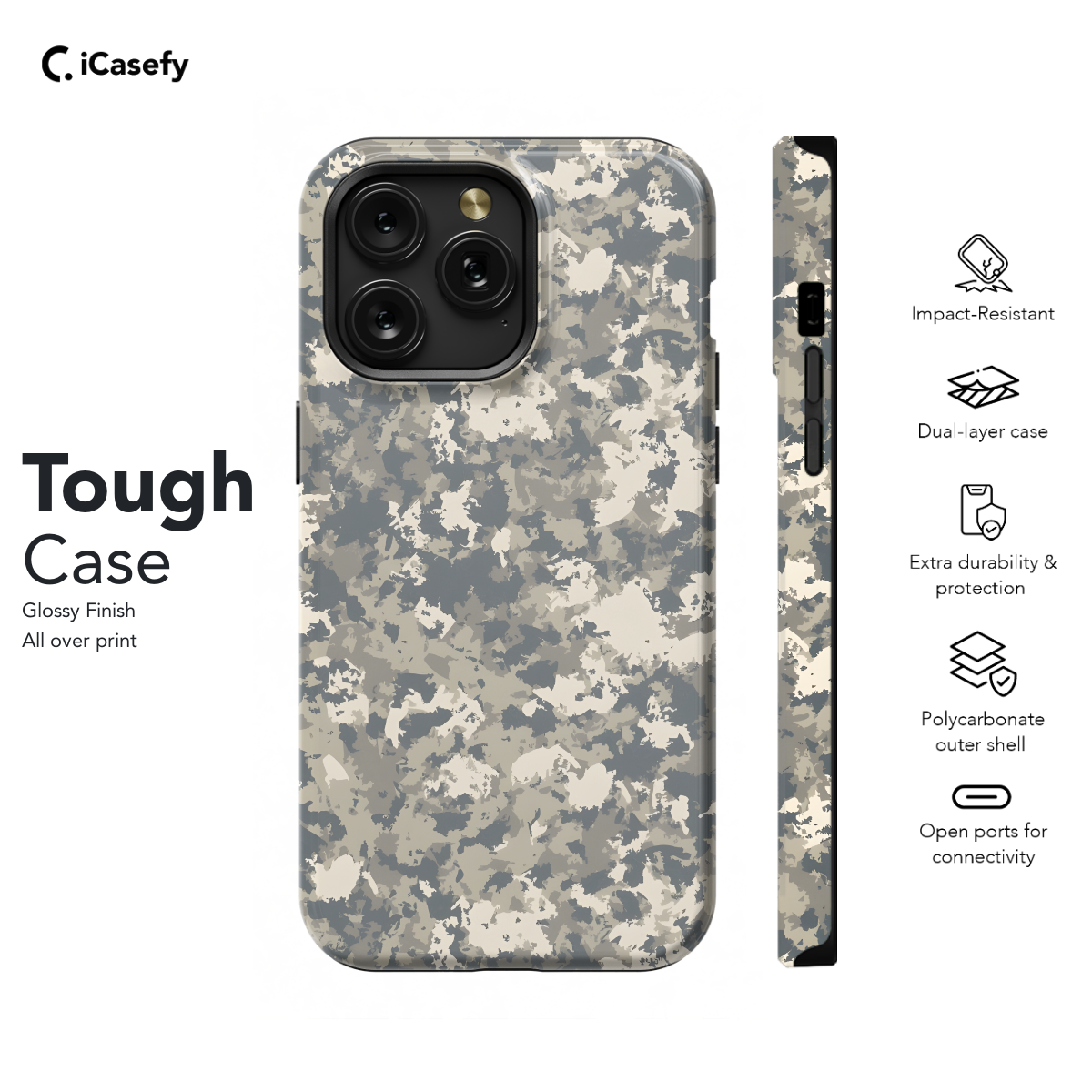 Khaki Camouflage Phone Case iPhone Samsung Pixel & More 61 - Image 5