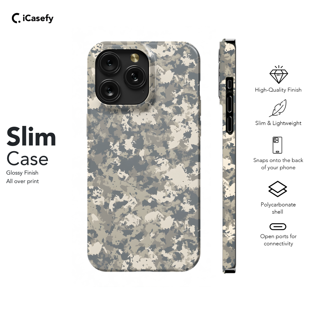 Khaki Camouflage Phone Case iPhone Samsung Pixel & More 61 - Image 6