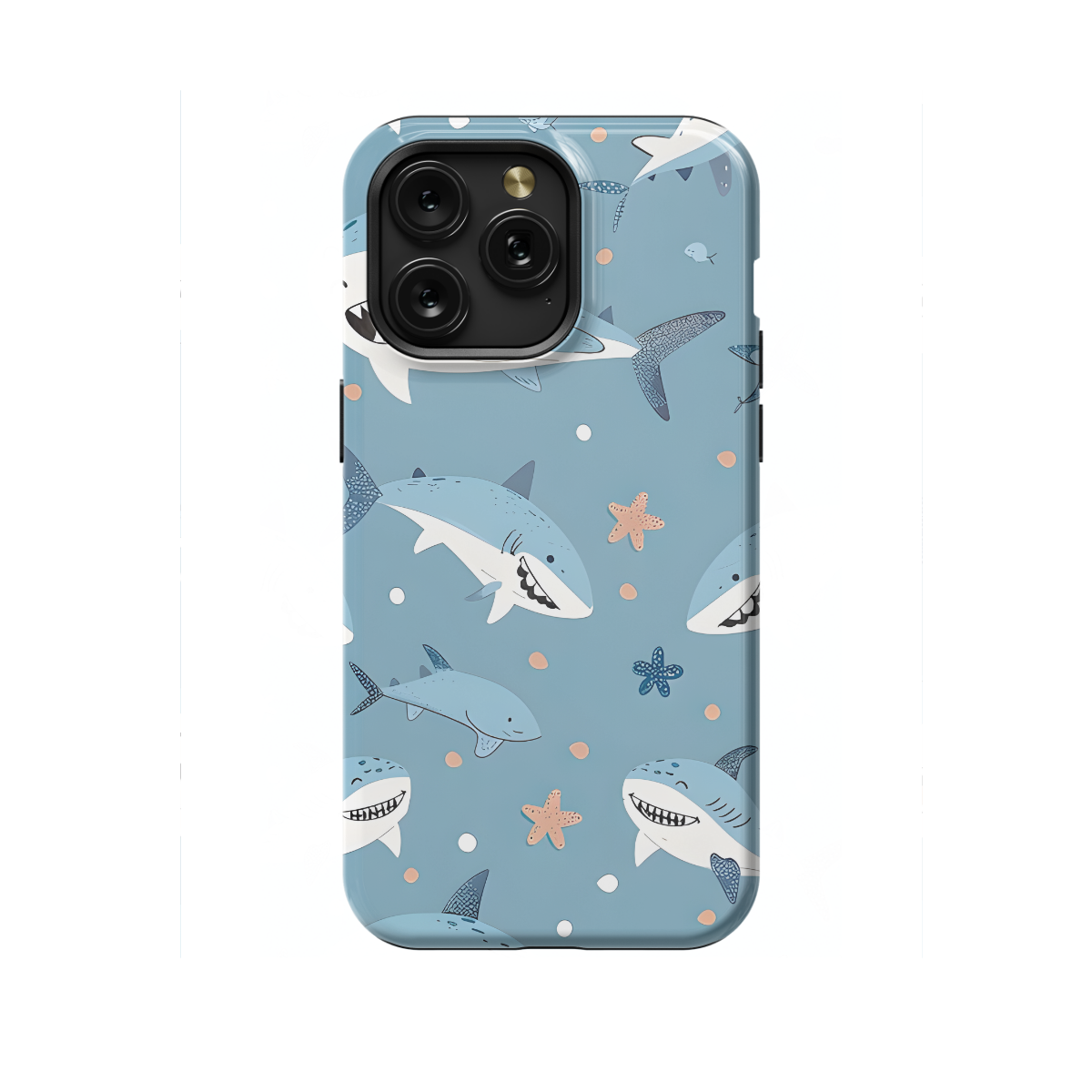 Kids Cartoon Shark Phone Case iPhone Samsung Cover Pixel 1143 - Image 1