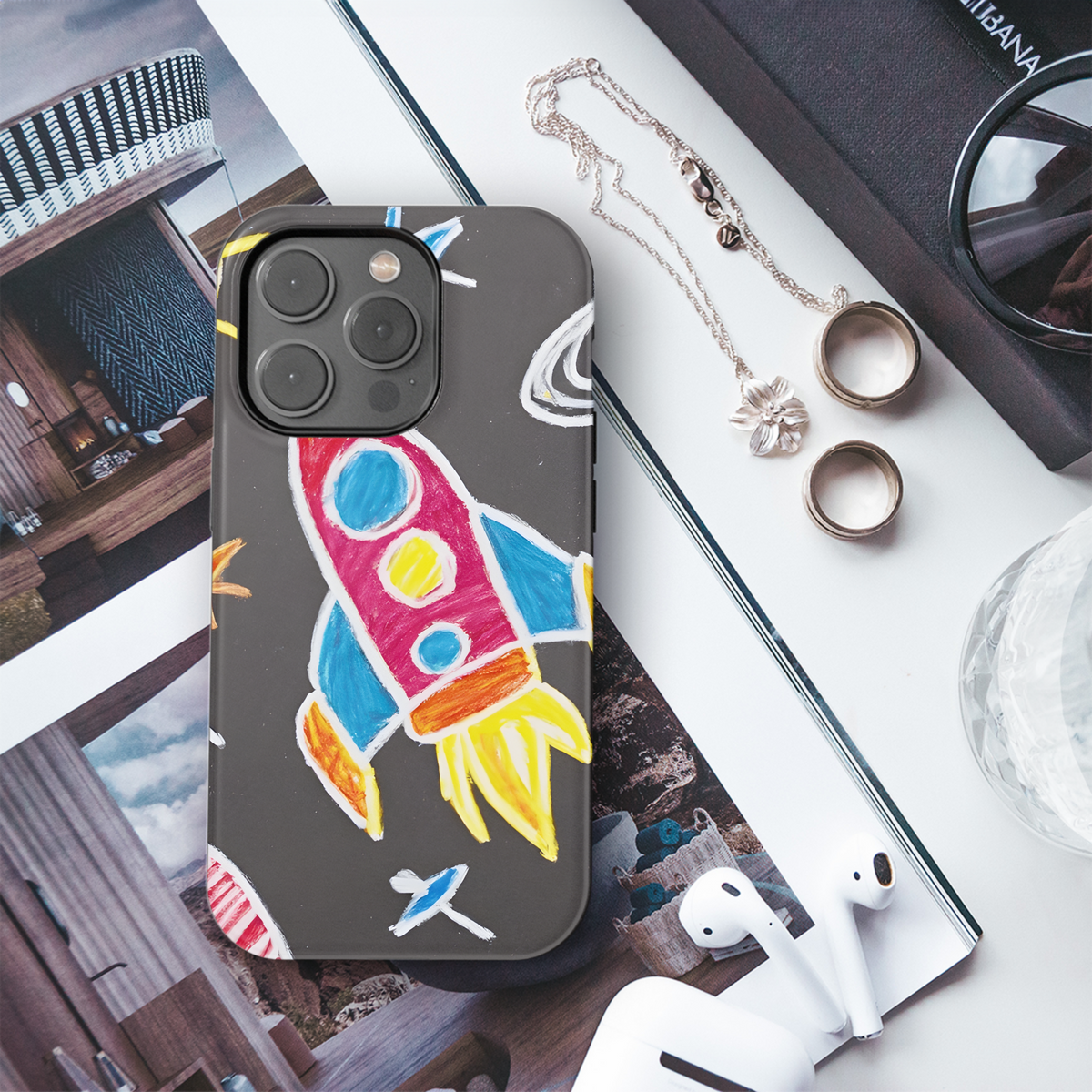 Kids Space Phone Case iPhone Samsung Cover Pixel 3477 - Image 3