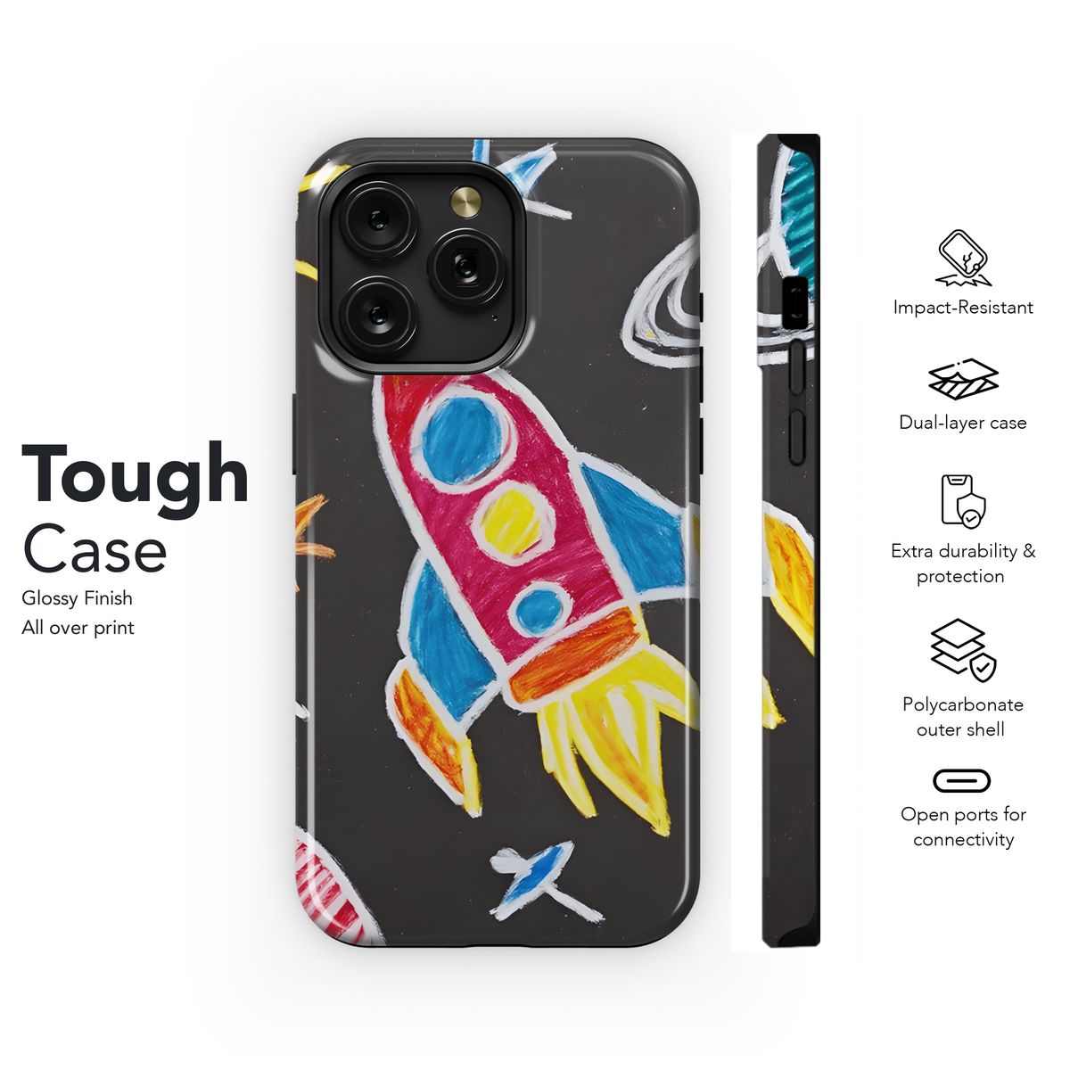 Kids Space Phone Case iPhone Samsung Cover Pixel 3477 - Image 6