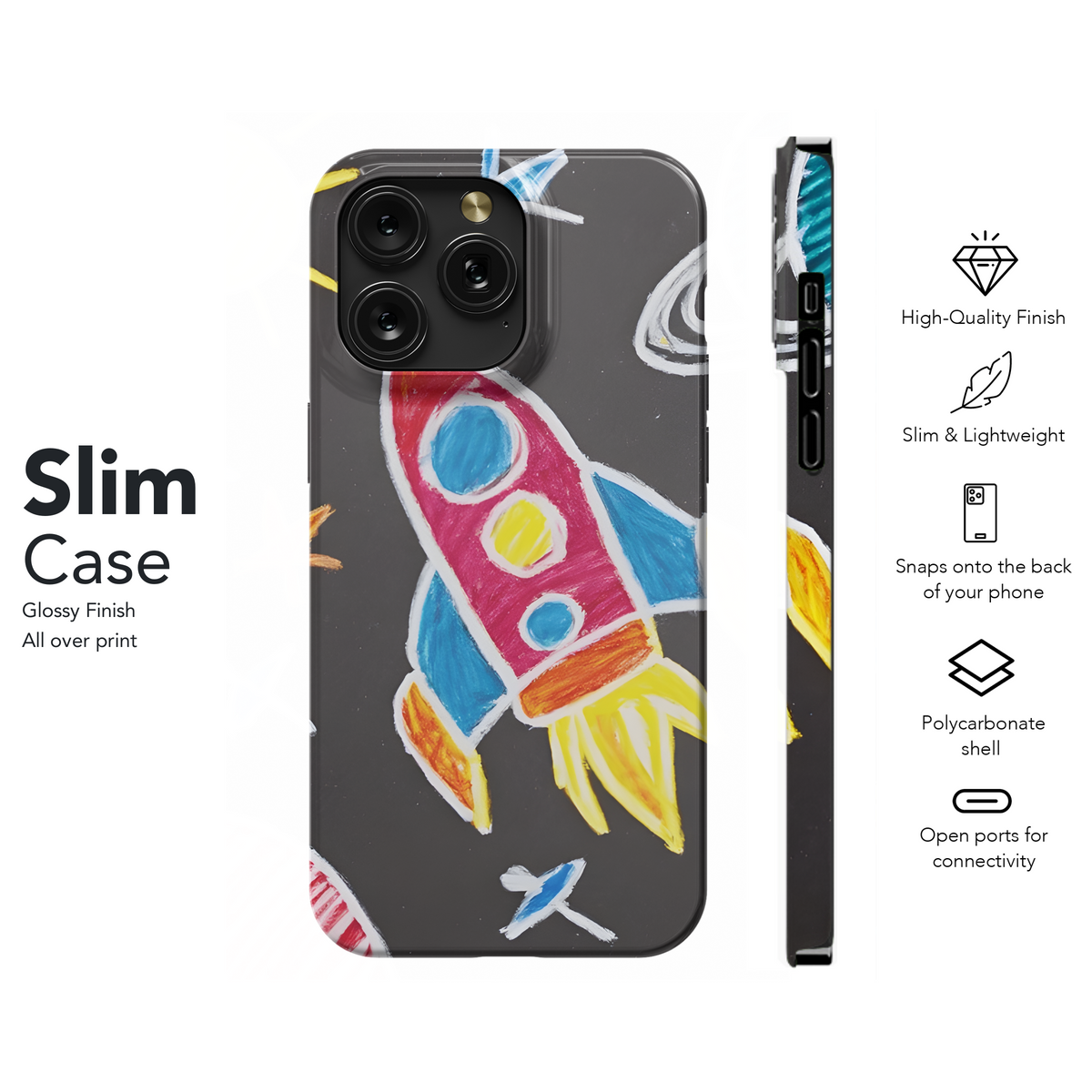 Kids Space Phone Case iPhone Samsung Cover Pixel 3477 - Image 7