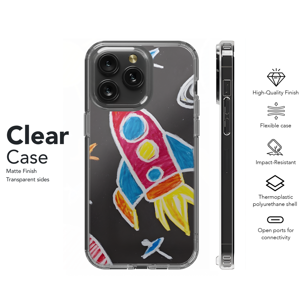 Kids Space Phone Case iPhone Samsung Cover Pixel 3477 - Image 8