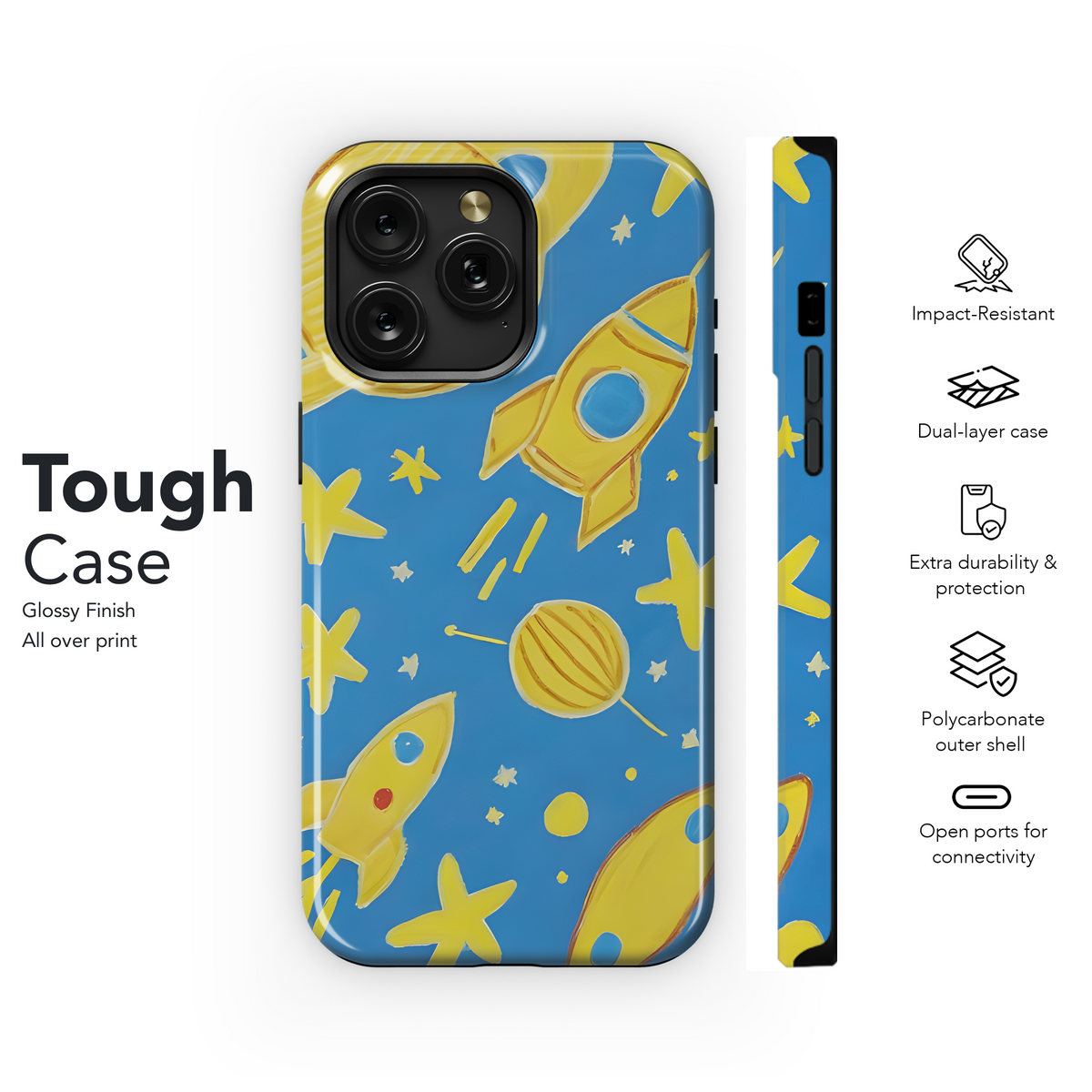 Kid's Space Phone Case iPhone Samsung Cover Pixel 3528 - Image 6