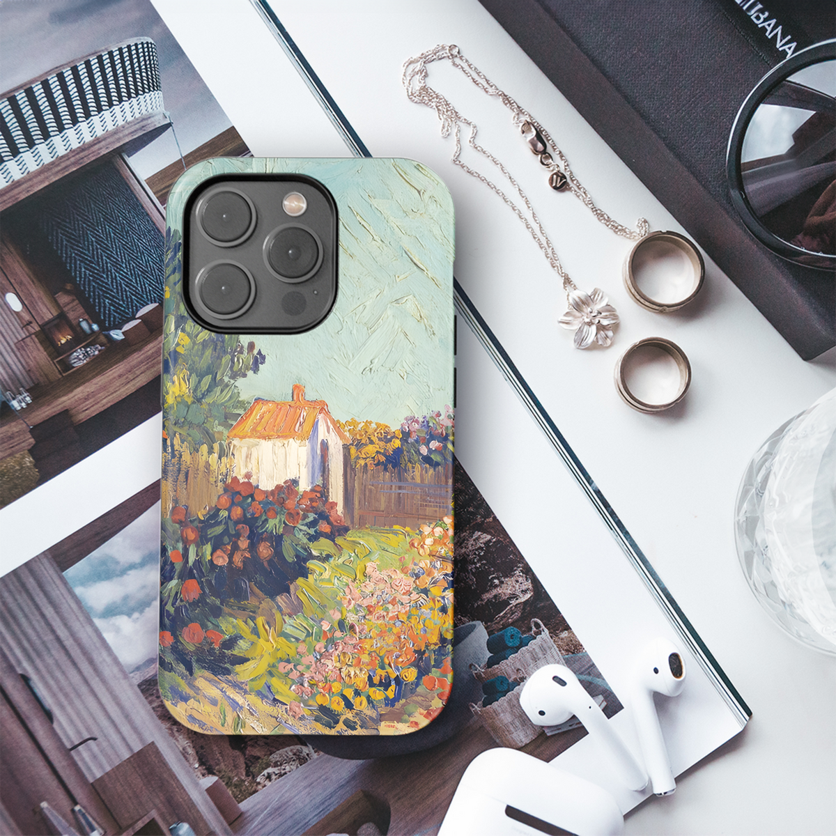 Landscape Vincent van Gogh Drawing Phone Case iPhone Samsung Cover Pixel 2417 - Image 3