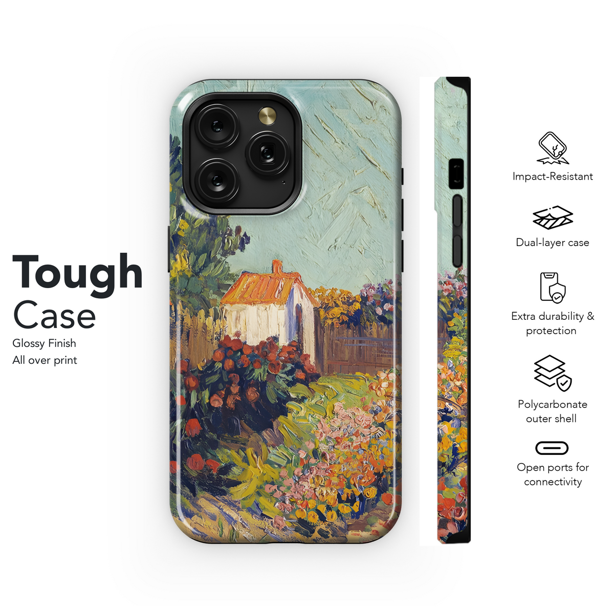 Landscape Vincent van Gogh Drawing Phone Case iPhone Samsung Cover Pixel 2417 - Image 6