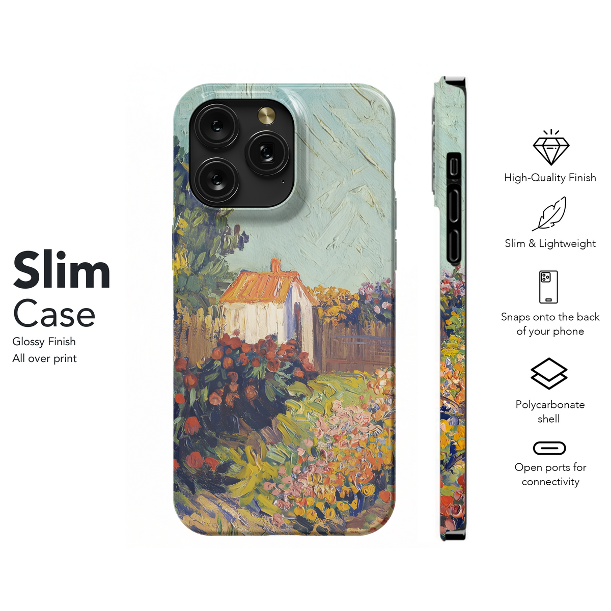 Landscape Vincent van Gogh Drawing Phone Case iPhone Samsung Cover Pixel 2417 - Image 7