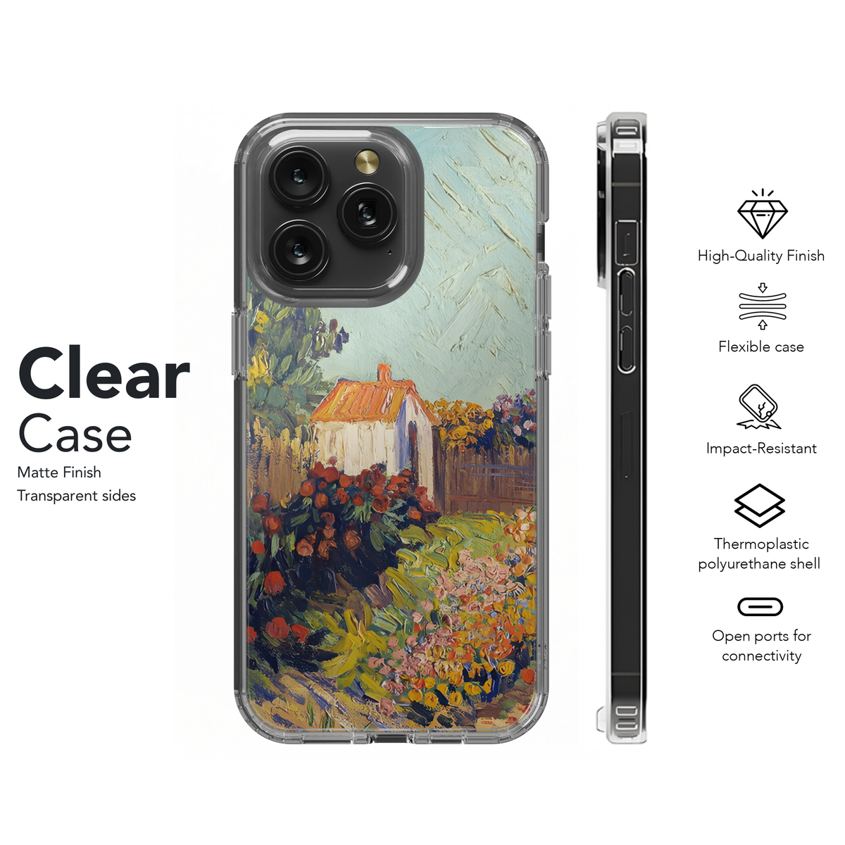 Landscape Vincent van Gogh Drawing Phone Case iPhone Samsung Cover Pixel 2417 - Image 8