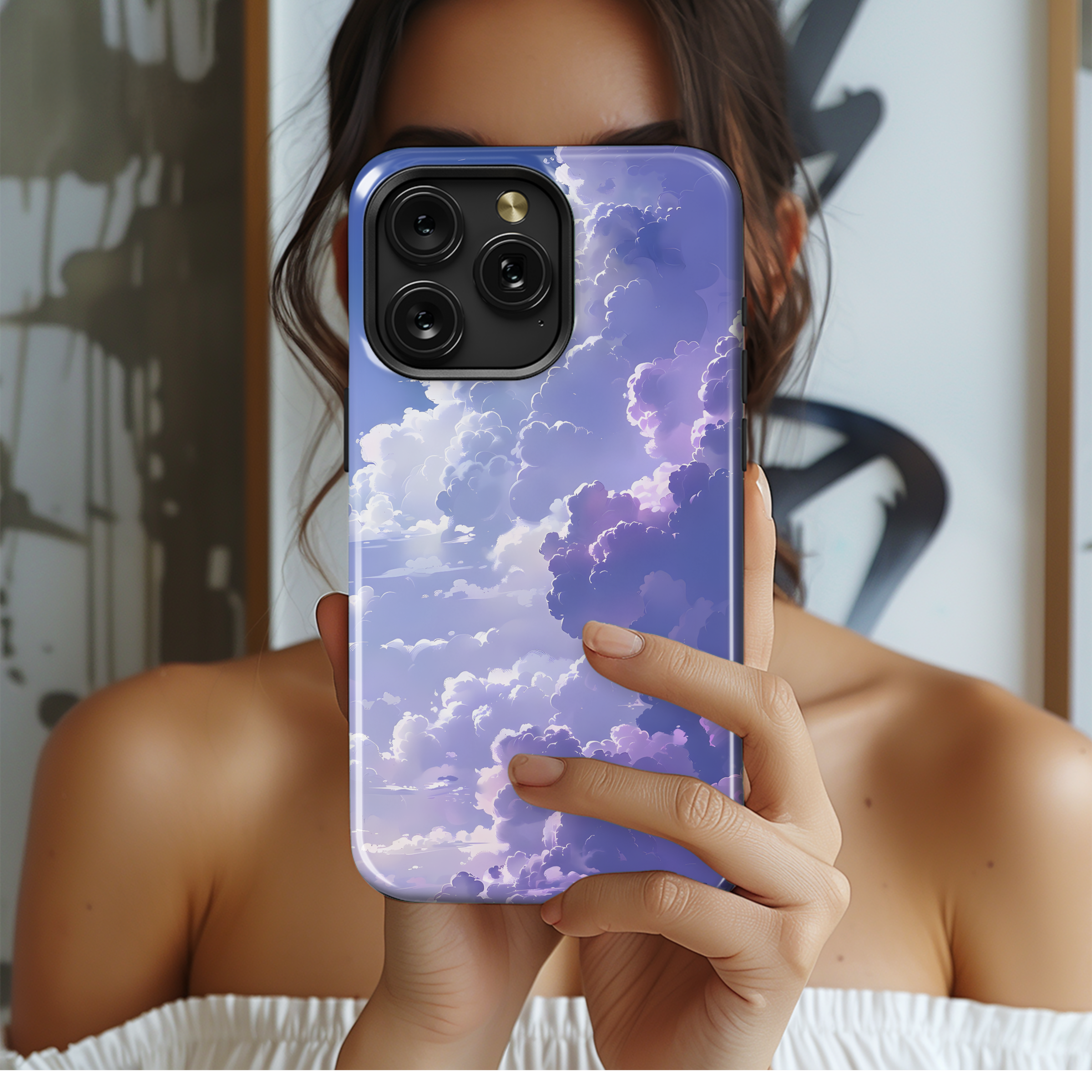 Lavender Sky Dreamscape
 Phone Case iPhone Samsung Cover Pixel 4487 - Image 2