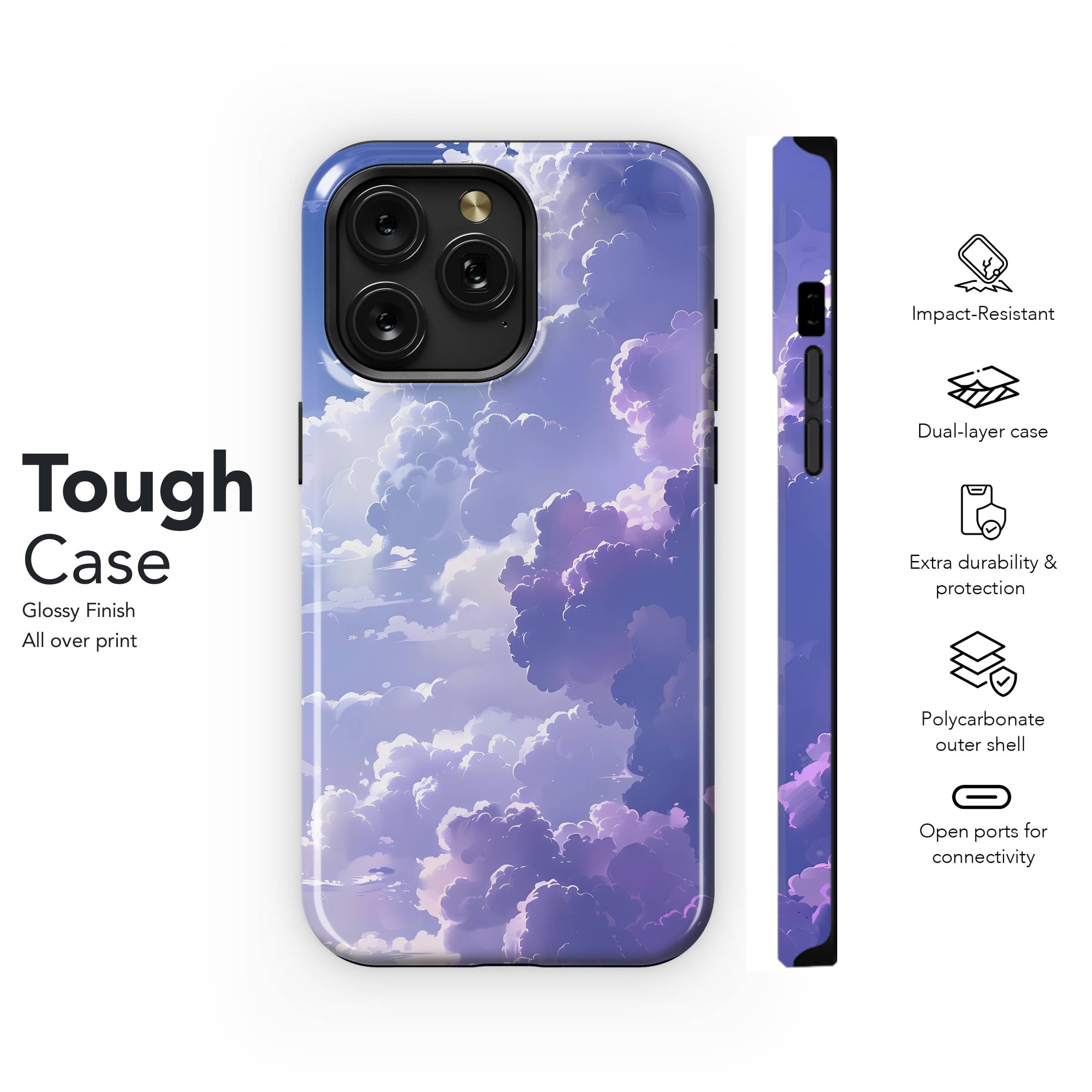 Lavender Sky Dreamscape
 Phone Case iPhone Samsung Cover Pixel 4487 - Image 6