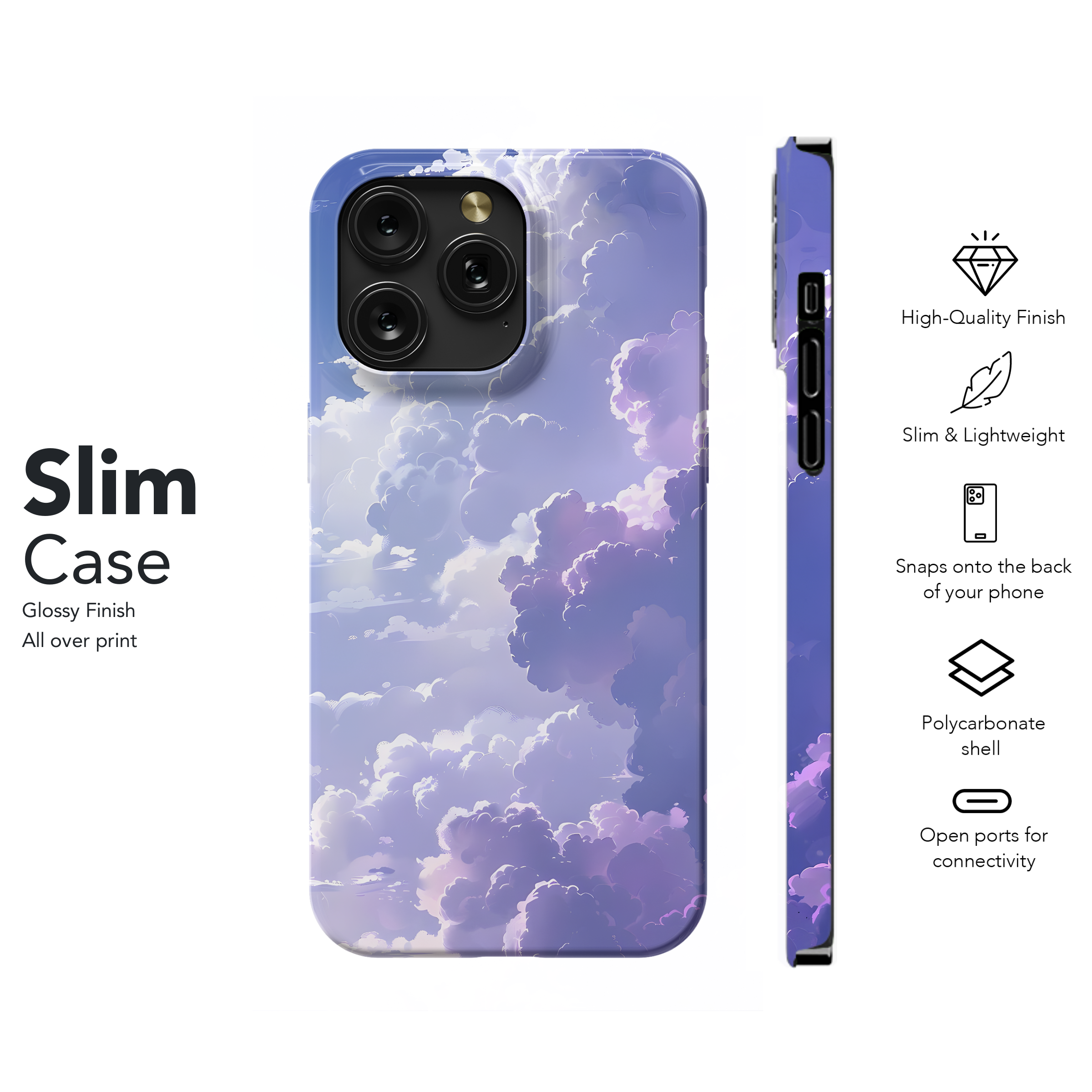 Lavender Sky Dreamscape
 Phone Case iPhone Samsung Cover Pixel 4487 - Image 7