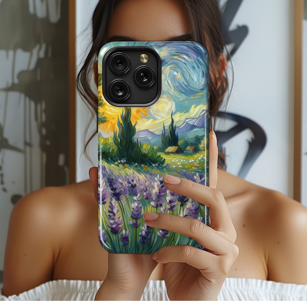 Lavender Sunset Dreamscape
 Phone Case iPhone Samsung Cover Pixel 4253 - Image 2