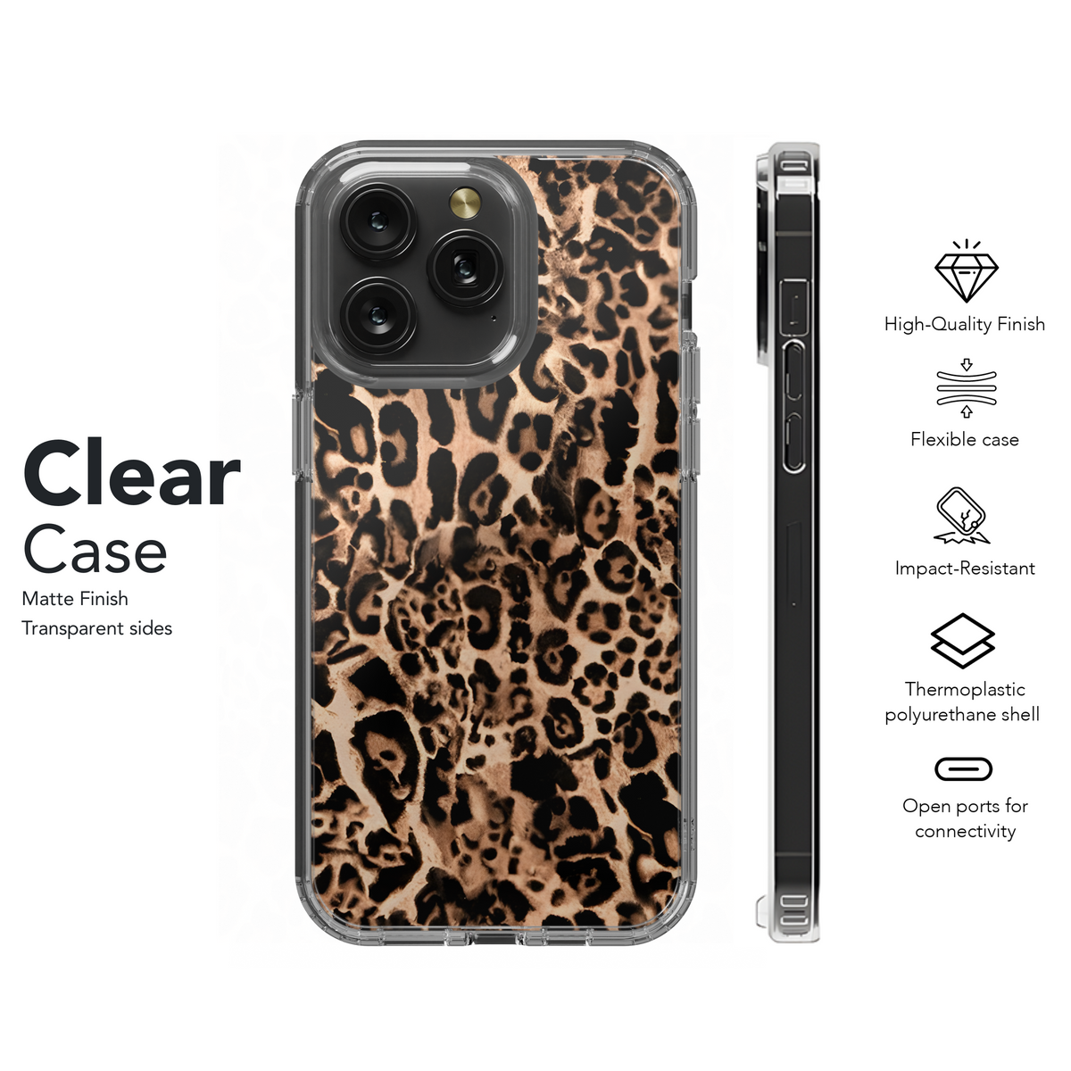 Leopard Animal Skin Print for Fabric Phone Case iPhone Samsung Cover Pixel 2251 - Image 8