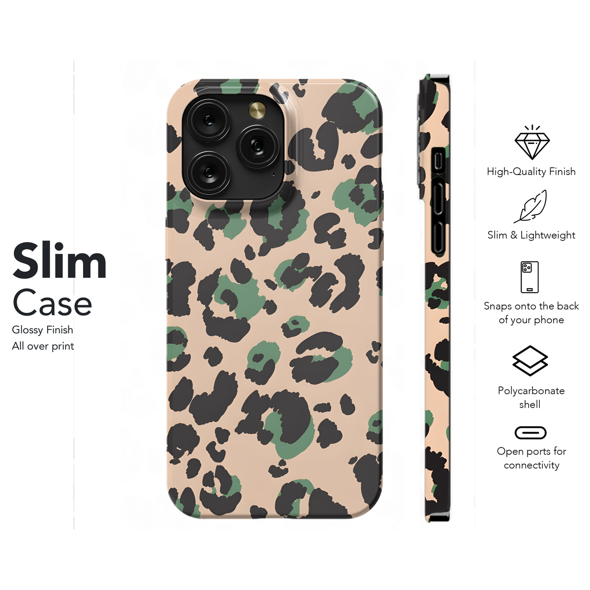 Leopard Print Phone Case iPhone Samsung Cover Pixel 2181 - Image 7