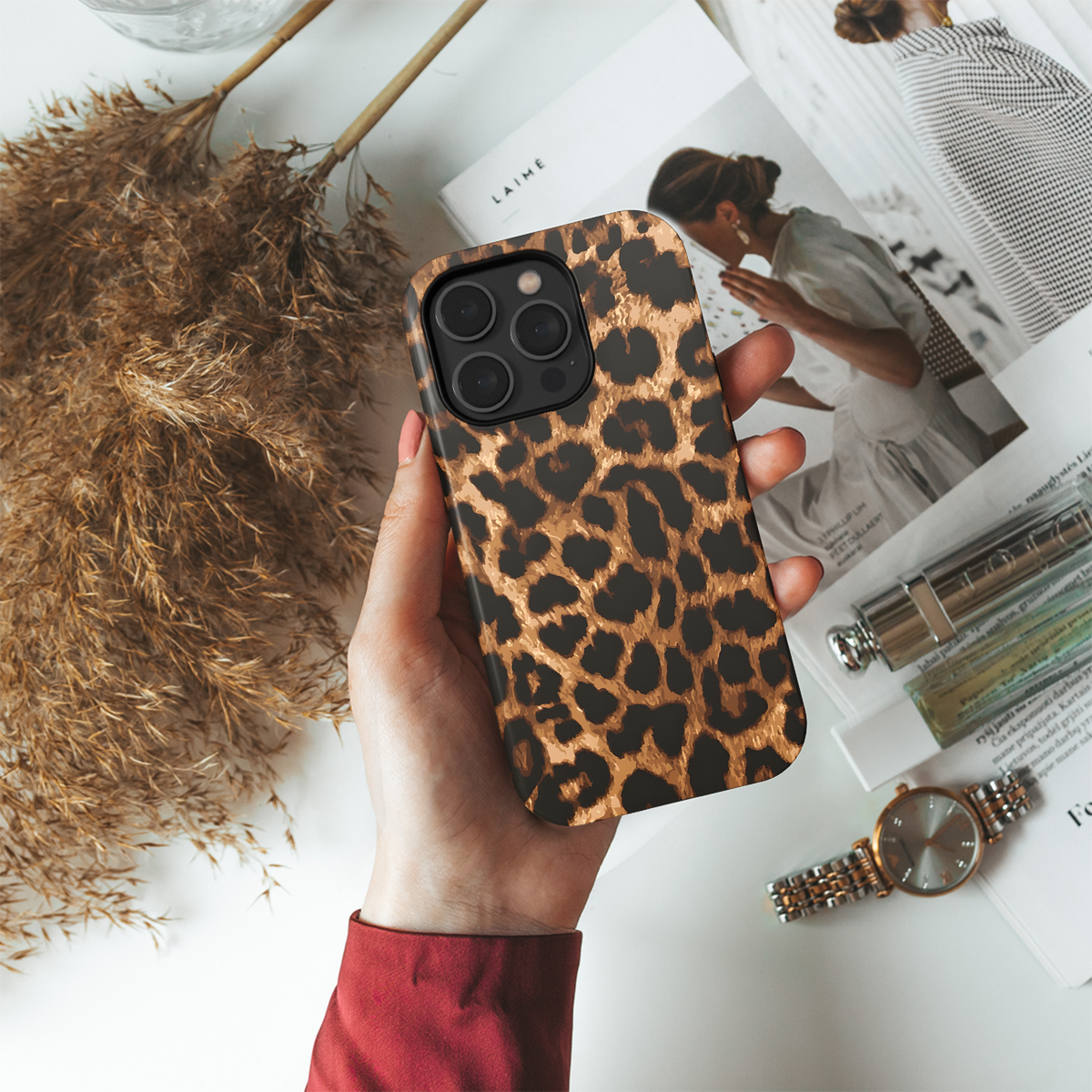 Leopard Print Phone Case iPhone Samsung Cover Pixel 2502 - Image 4