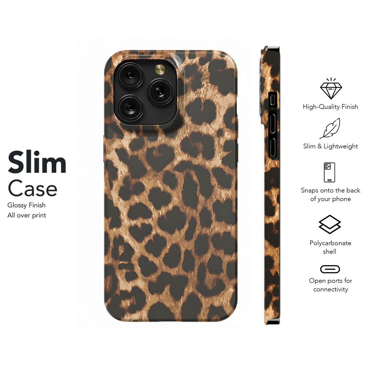 Leopard Print Phone Case iPhone Samsung Cover Pixel 2502 - Image 7