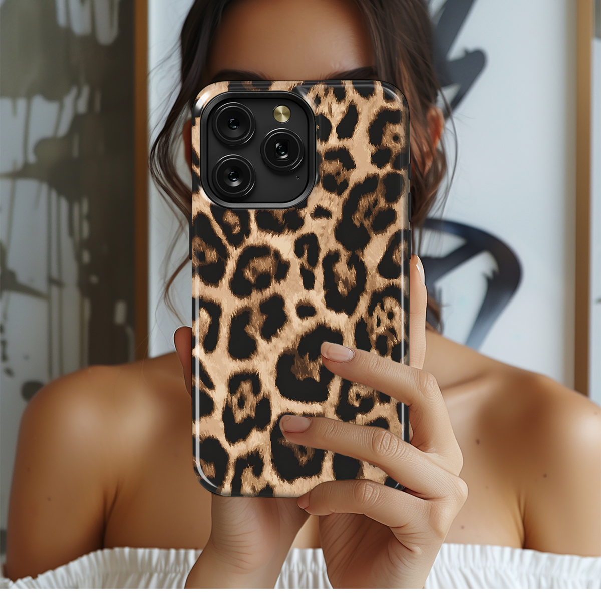 Leopard Print Phone Case iPhone Samsung Cover Pixel 2503 - Image 2