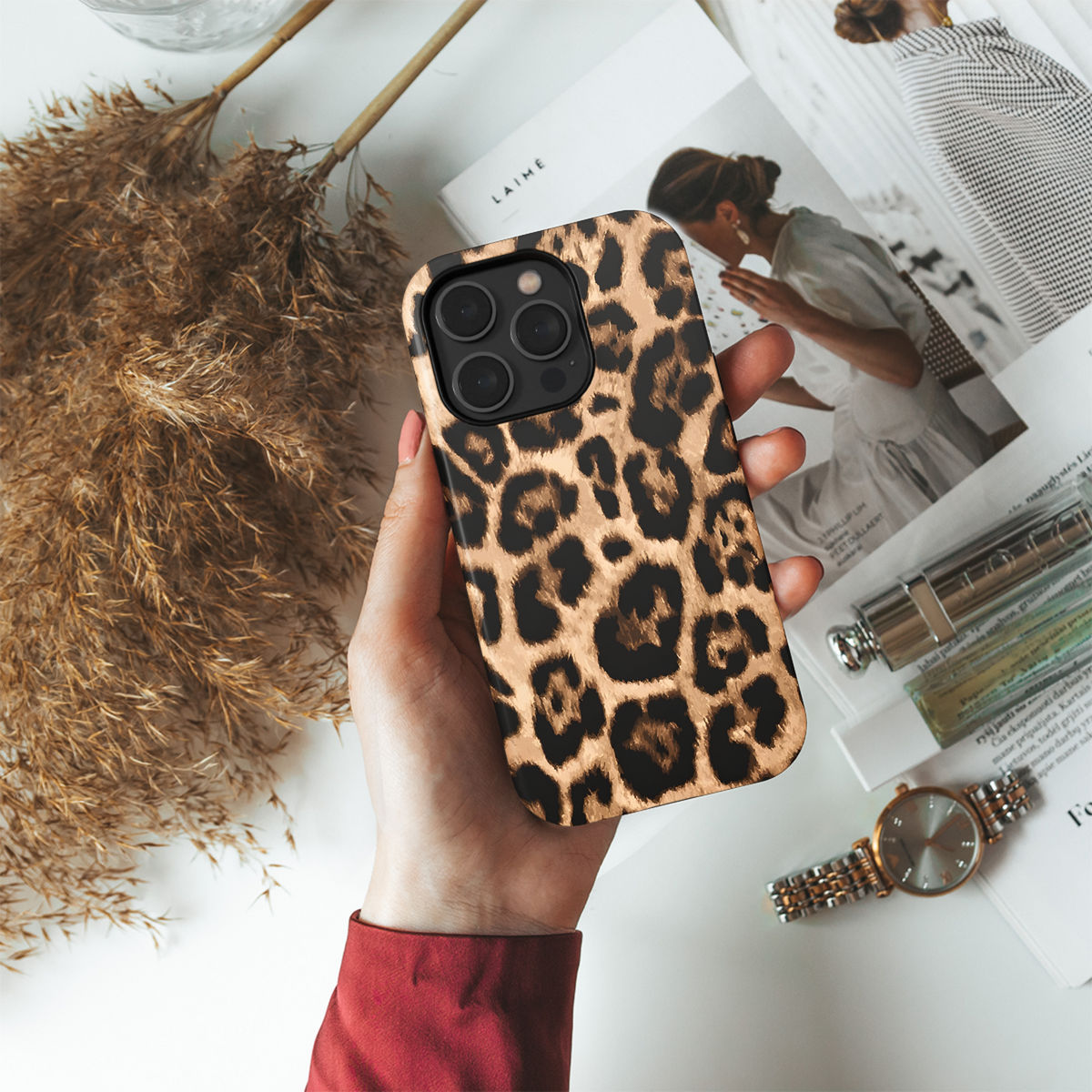 Leopard Print Phone Case iPhone Samsung Cover Pixel 2503 - Image 4