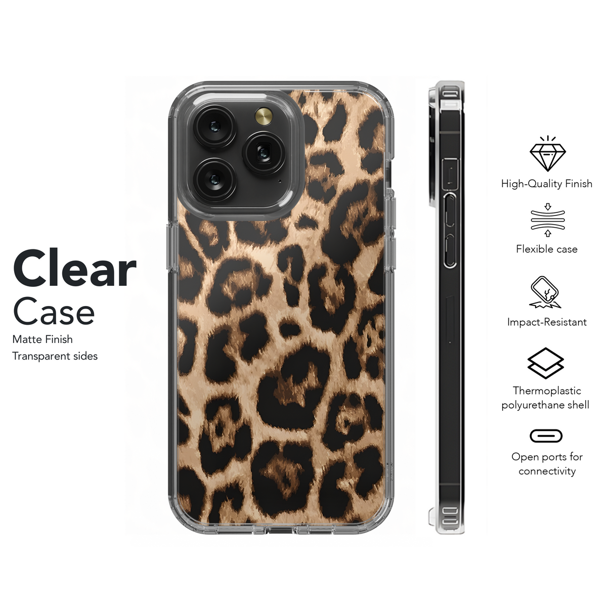 Leopard Print Phone Case iPhone Samsung Cover Pixel 2503 - Image 8