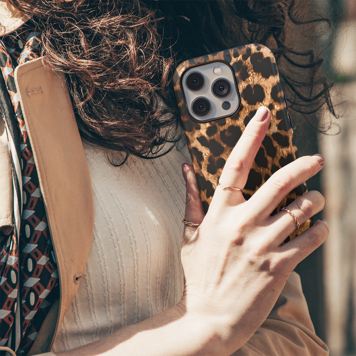 Leopard Skin Phone Case iPhone Samsung Cover Pixel 3666 - Image 5