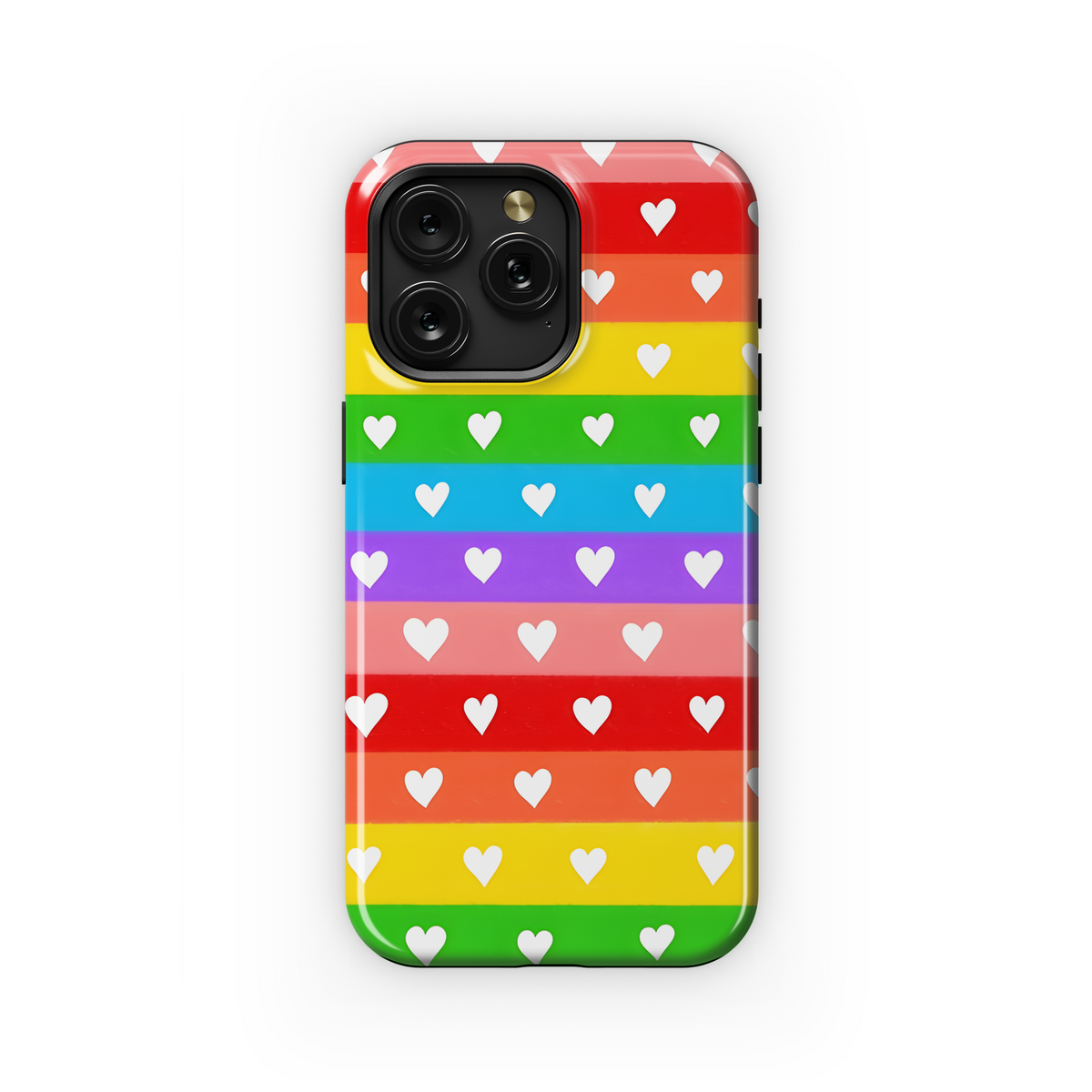 LGBT Heart Phone Case iPhone Samsung Cover Pixel 3884 - Image 1