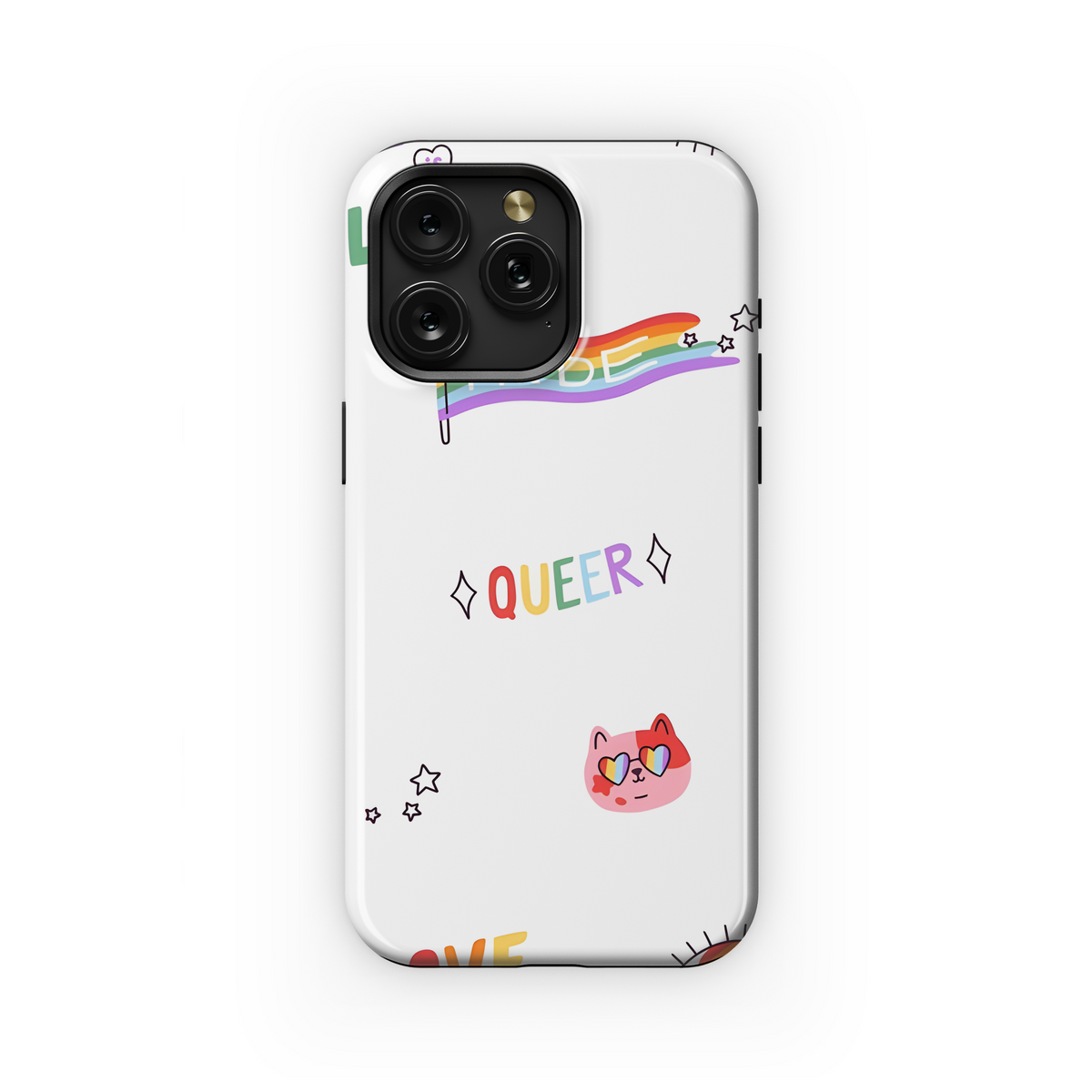 LGBT Pride Doodle Phone Case iPhone Samsung Cover Pixel 3864 - Image 1