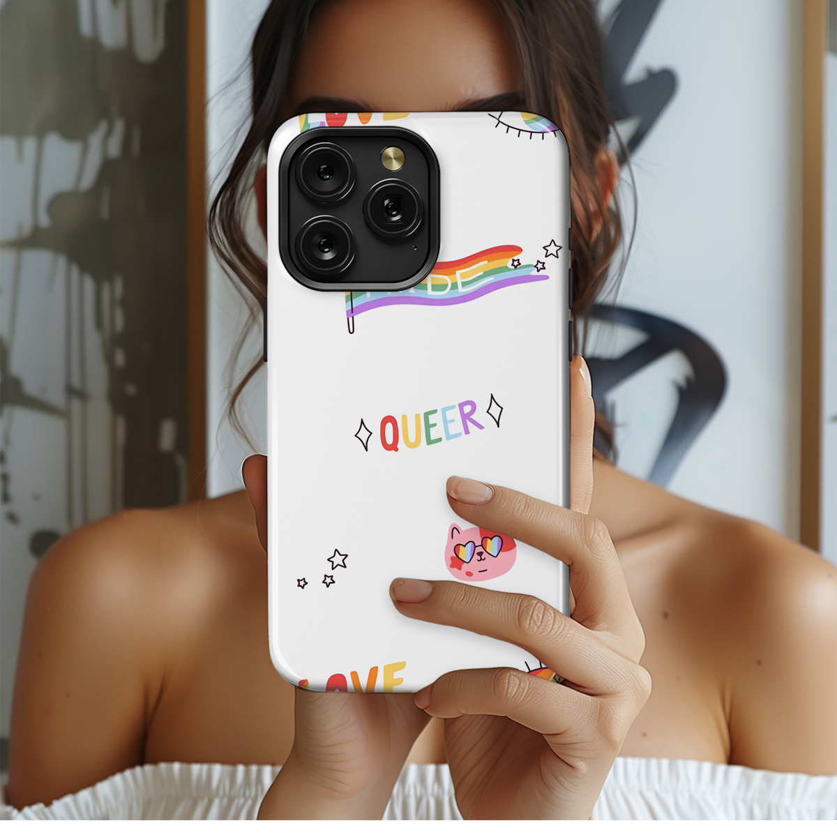 LGBT Pride Doodle Phone Case iPhone Samsung Cover Pixel 3864 - Image 2