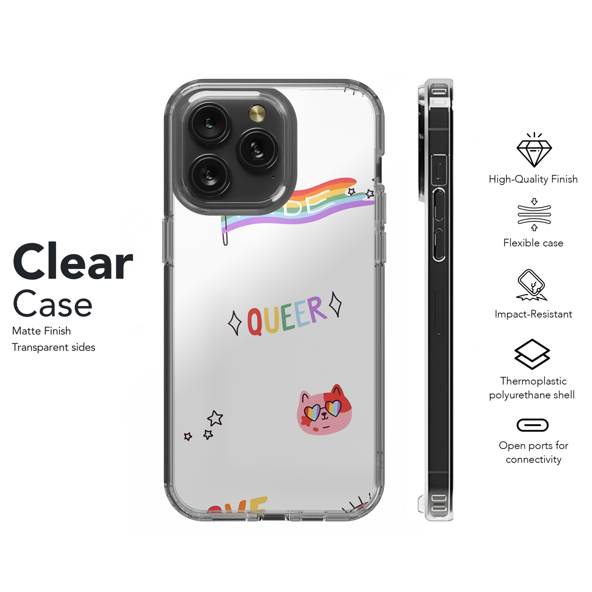 LGBT Pride Doodle Phone Case iPhone Samsung Cover Pixel 3864 - Image 8