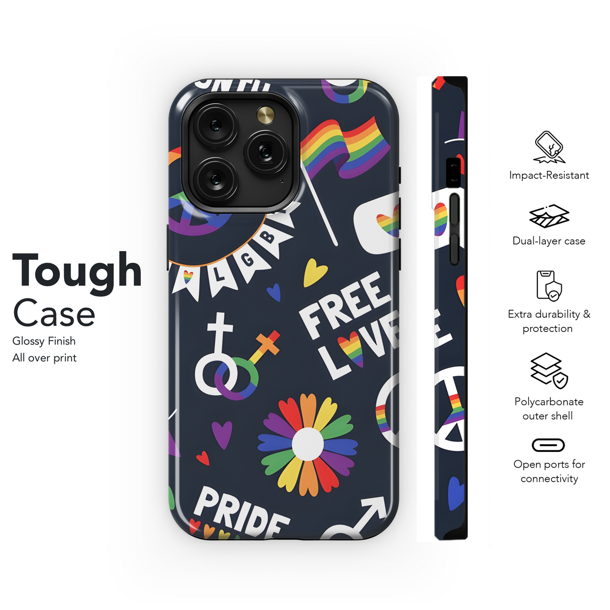 LGBT Pride Phone Case iPhone Samsung Cover Pixel 3876 - Image 6