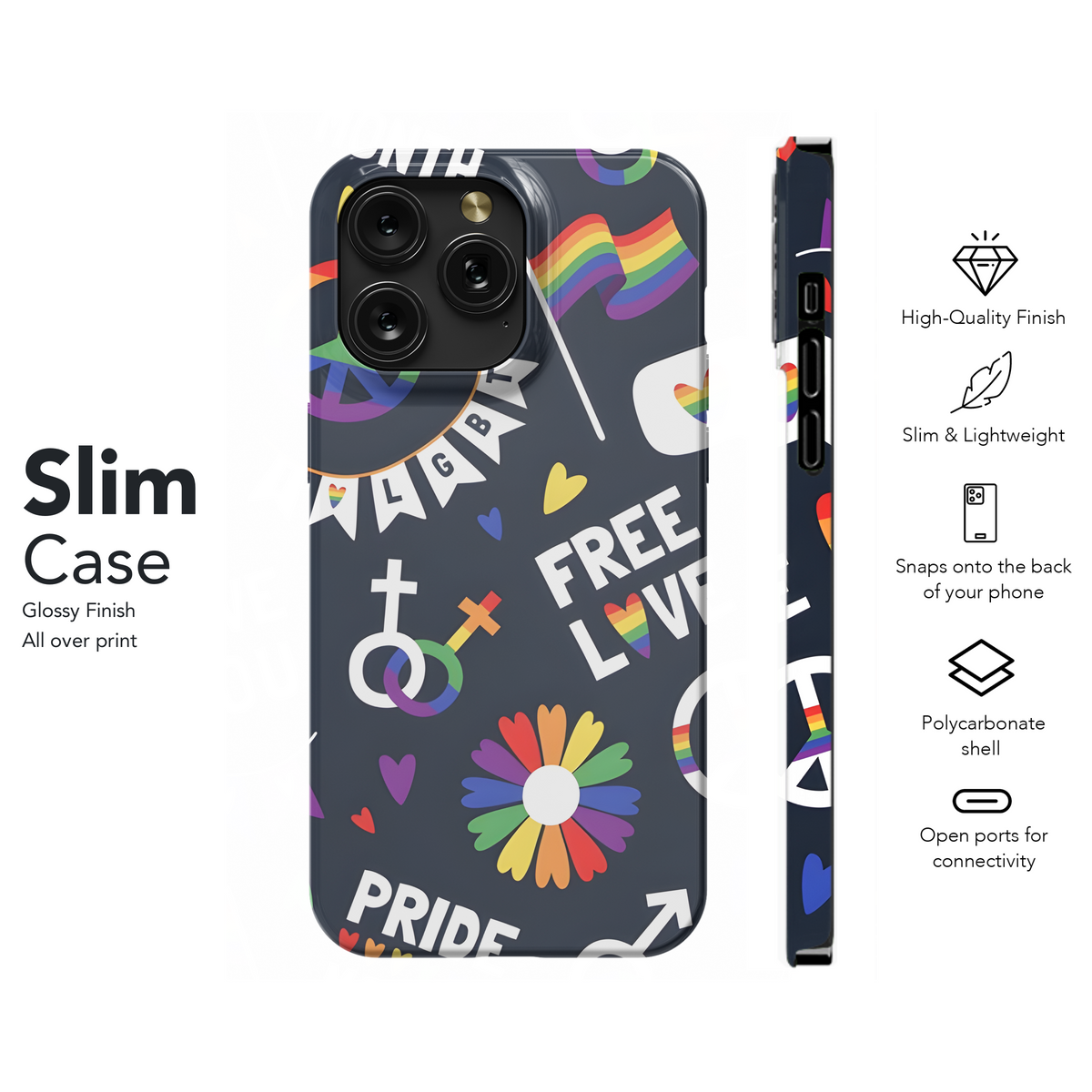 LGBT Pride Phone Case iPhone Samsung Cover Pixel 3876 - Image 7