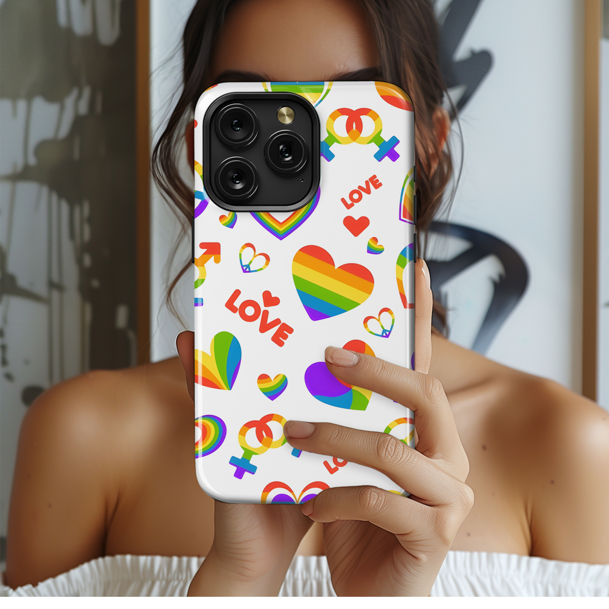 LGBT Rainbow Phone Case iPhone Samsung Cover Pixel 3880 - Image 2