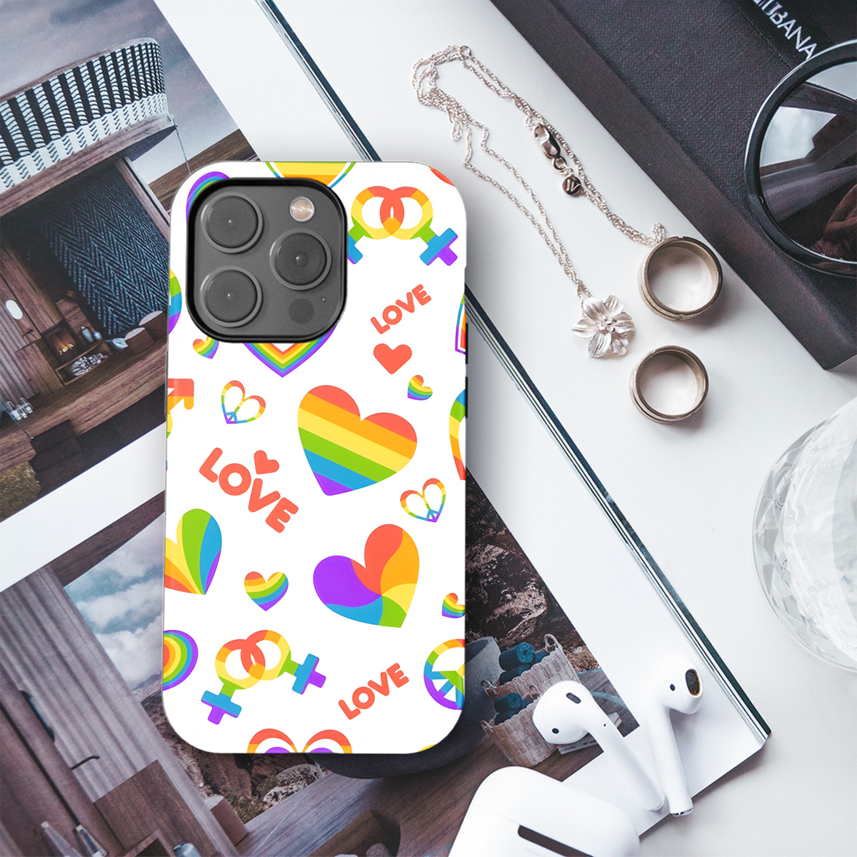 LGBT Rainbow Phone Case iPhone Samsung Cover Pixel 3880 - Image 3