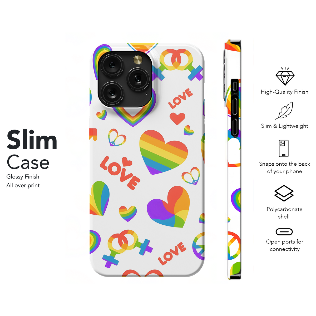 LGBT Rainbow Phone Case iPhone Samsung Cover Pixel 3880 - Image 7