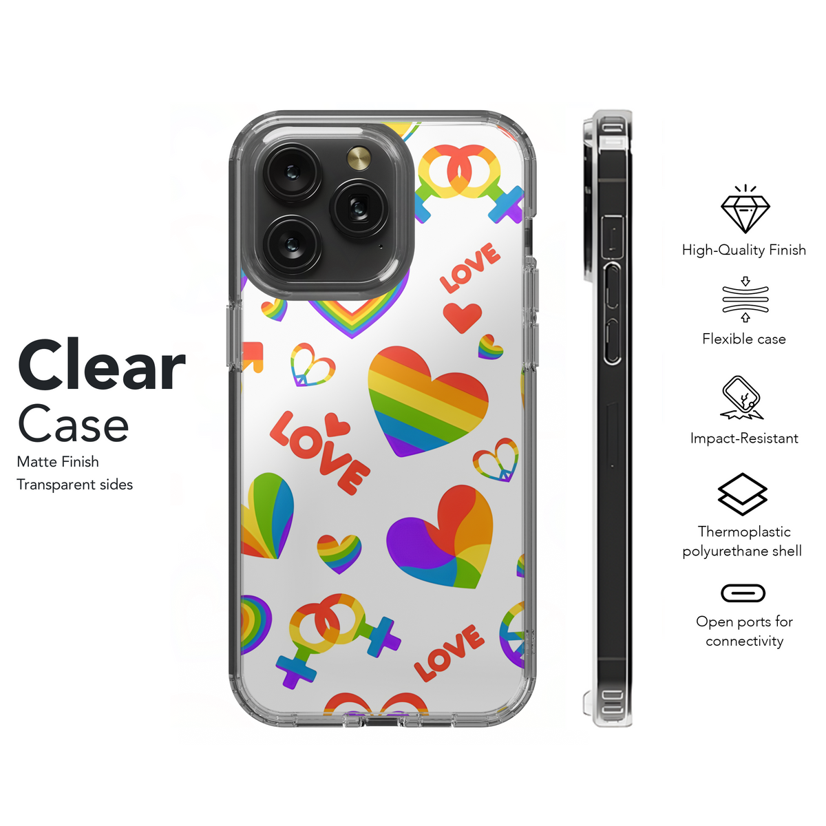 LGBT Rainbow Phone Case iPhone Samsung Cover Pixel 3880 - Image 8