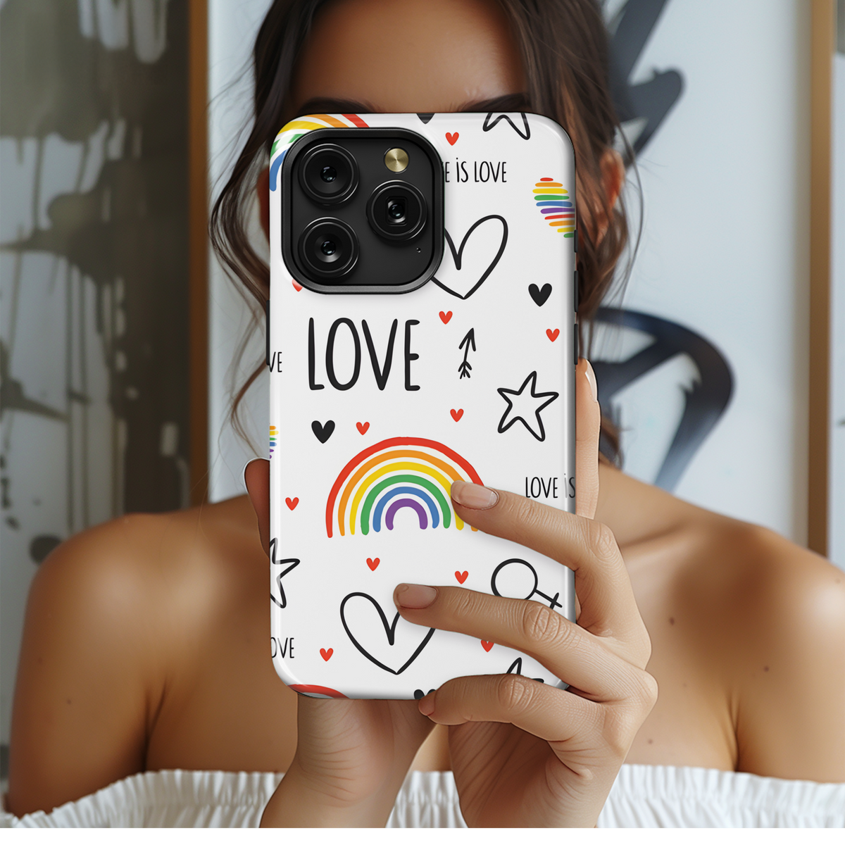 LGBT Rainbow Pride Month Phone Case iPhone Samsung Cover Pixel 3865 - Image 2