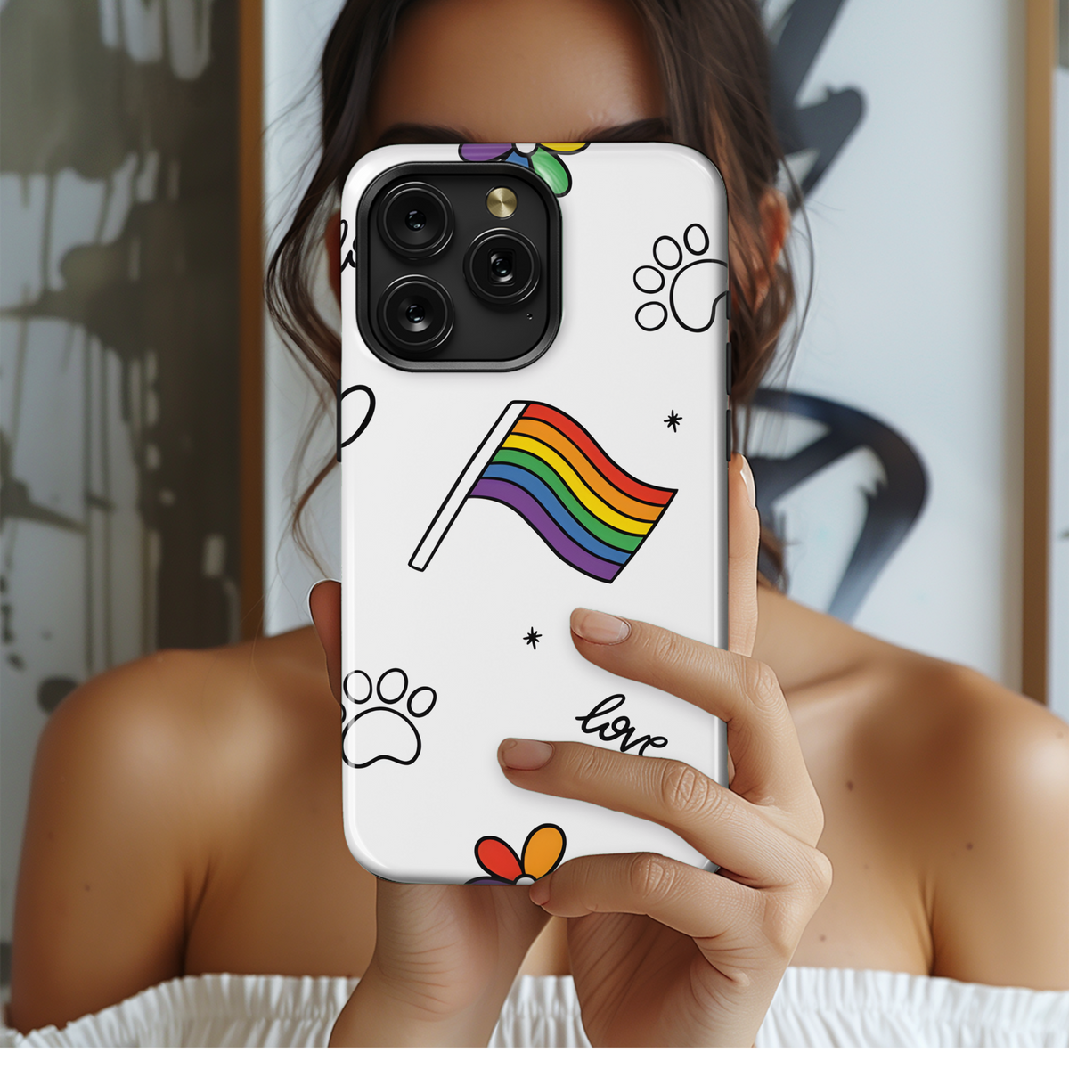 Lgbt Rainbow Pride Phone Case iPhone Samsung Cover Pixel 3863 - Image 2