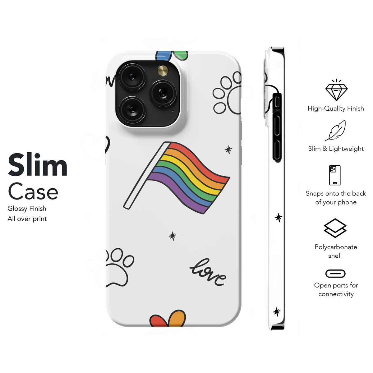 Lgbt Rainbow Pride Phone Case iPhone Samsung Cover Pixel 3863 - Image 7