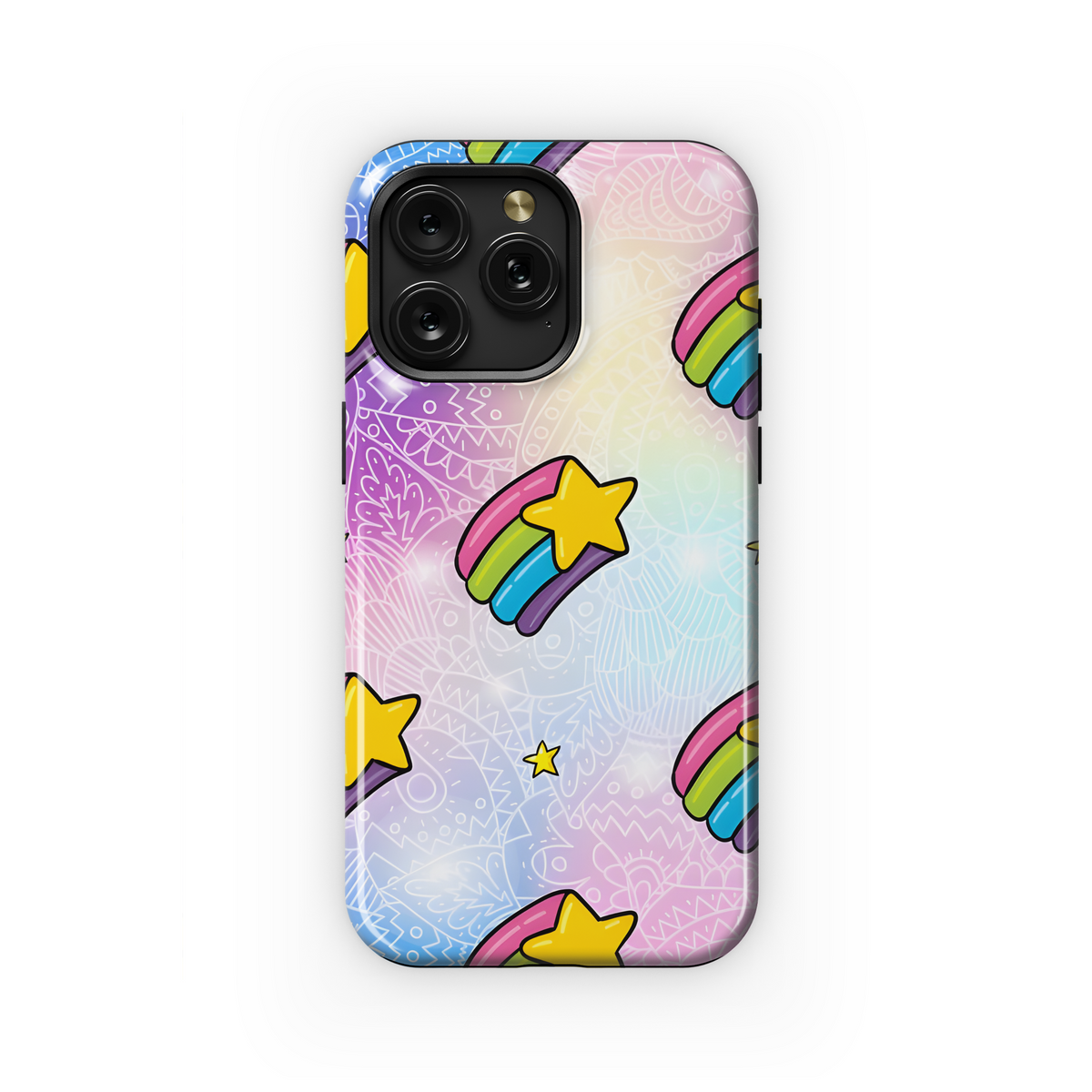 LGBT Star Rainbow Phone Case iPhone Samsung Cover Pixel 3886 - Image 1