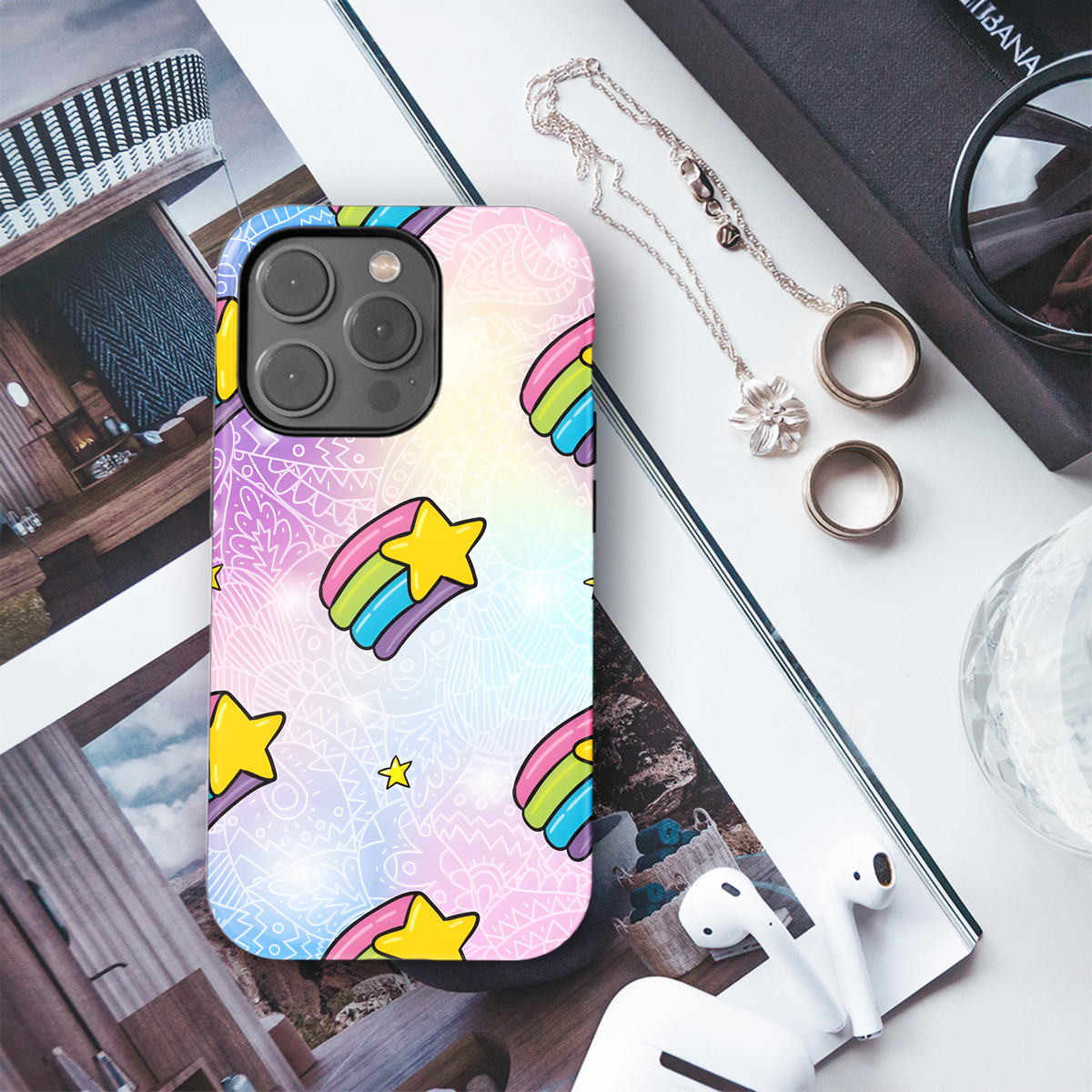 LGBT Star Rainbow Phone Case iPhone Samsung Cover Pixel 3886 - Image 3