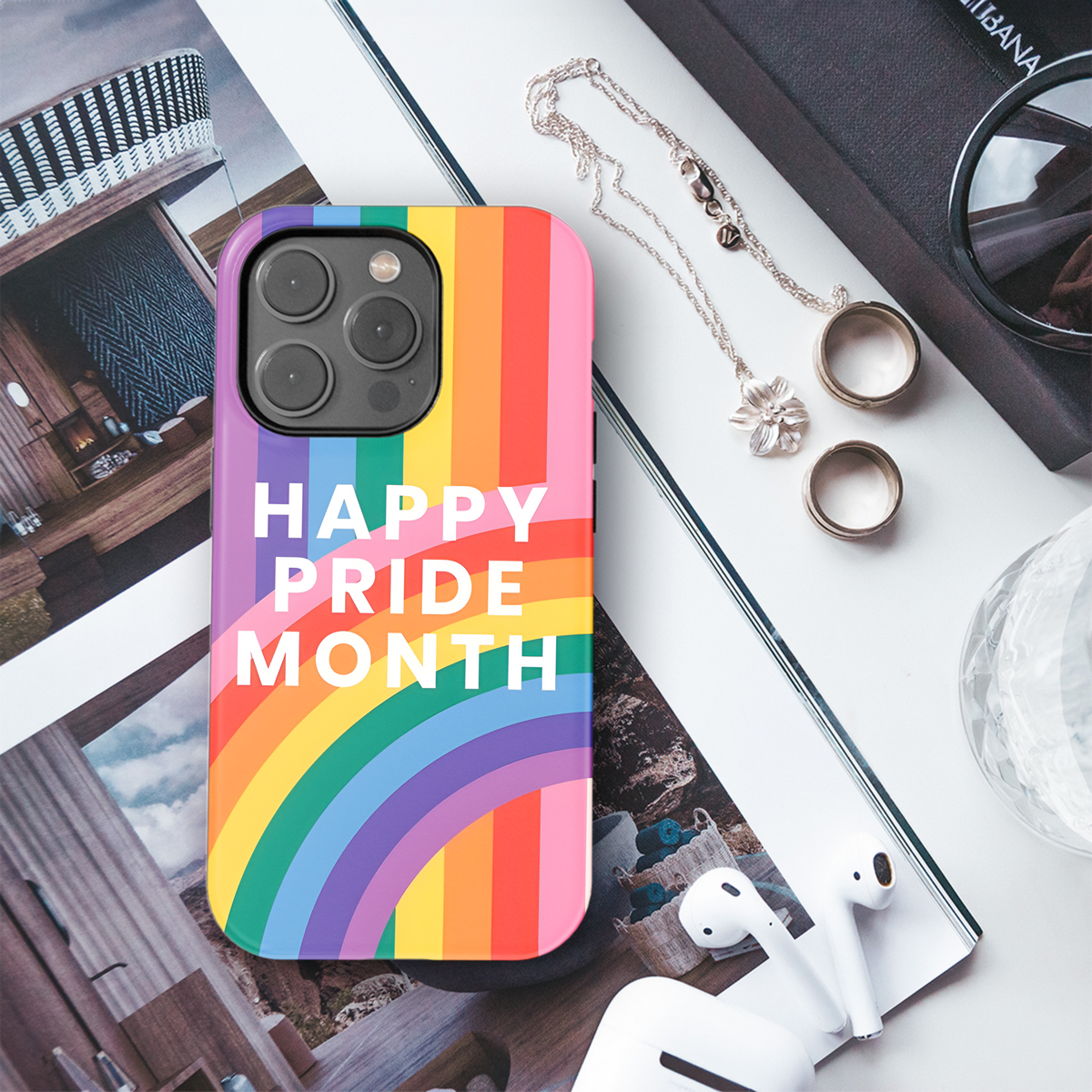 LGBTQ Pride Month Rainbow Phone Case iPhone Samsung Cover Pixel 3875 - Image 3