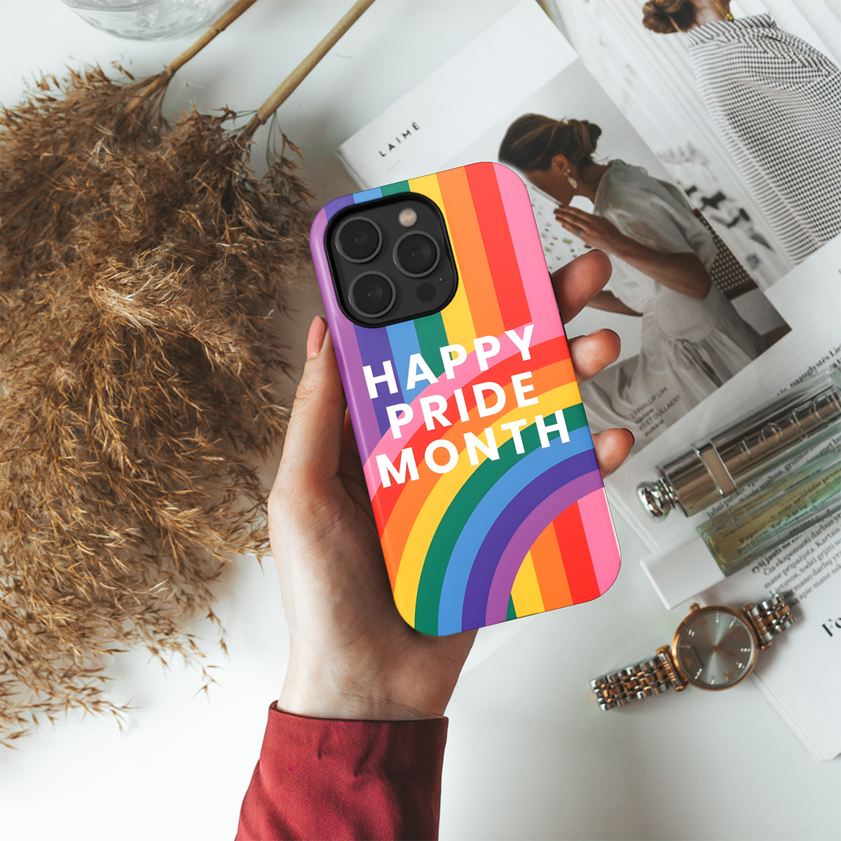 LGBTQ Pride Month Rainbow Phone Case iPhone Samsung Cover Pixel 3875 - Image 4