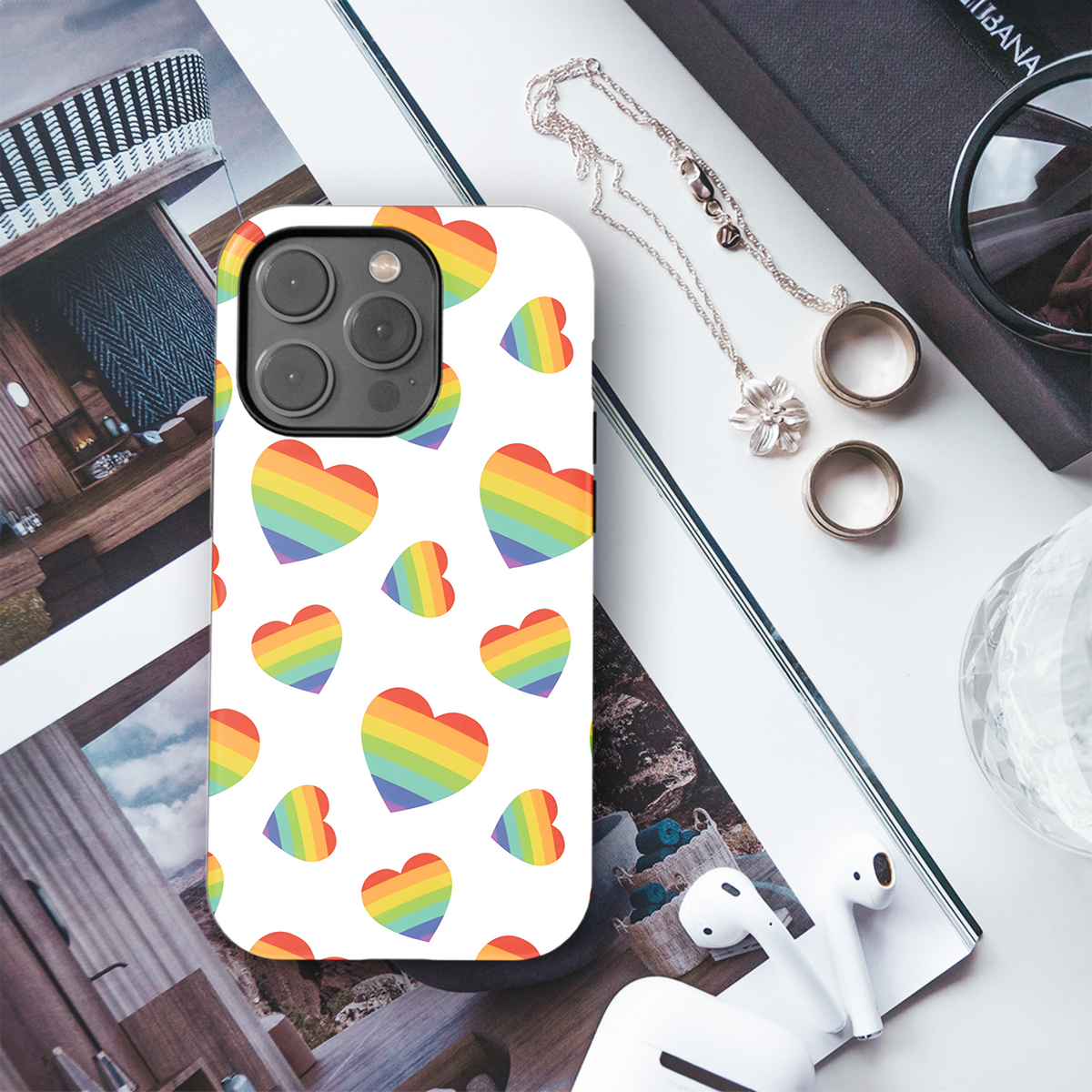 LGBTQ Rainbow Phone Case iPhone Samsung Cover Pixel 3881 - Image 3