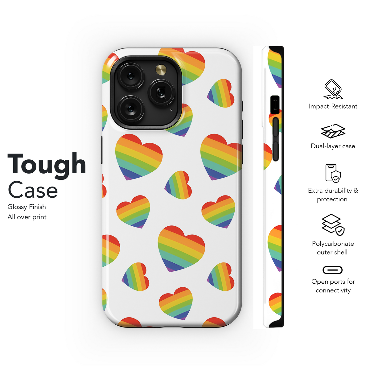 LGBTQ Rainbow Phone Case iPhone Samsung Cover Pixel 3881 - Image 6